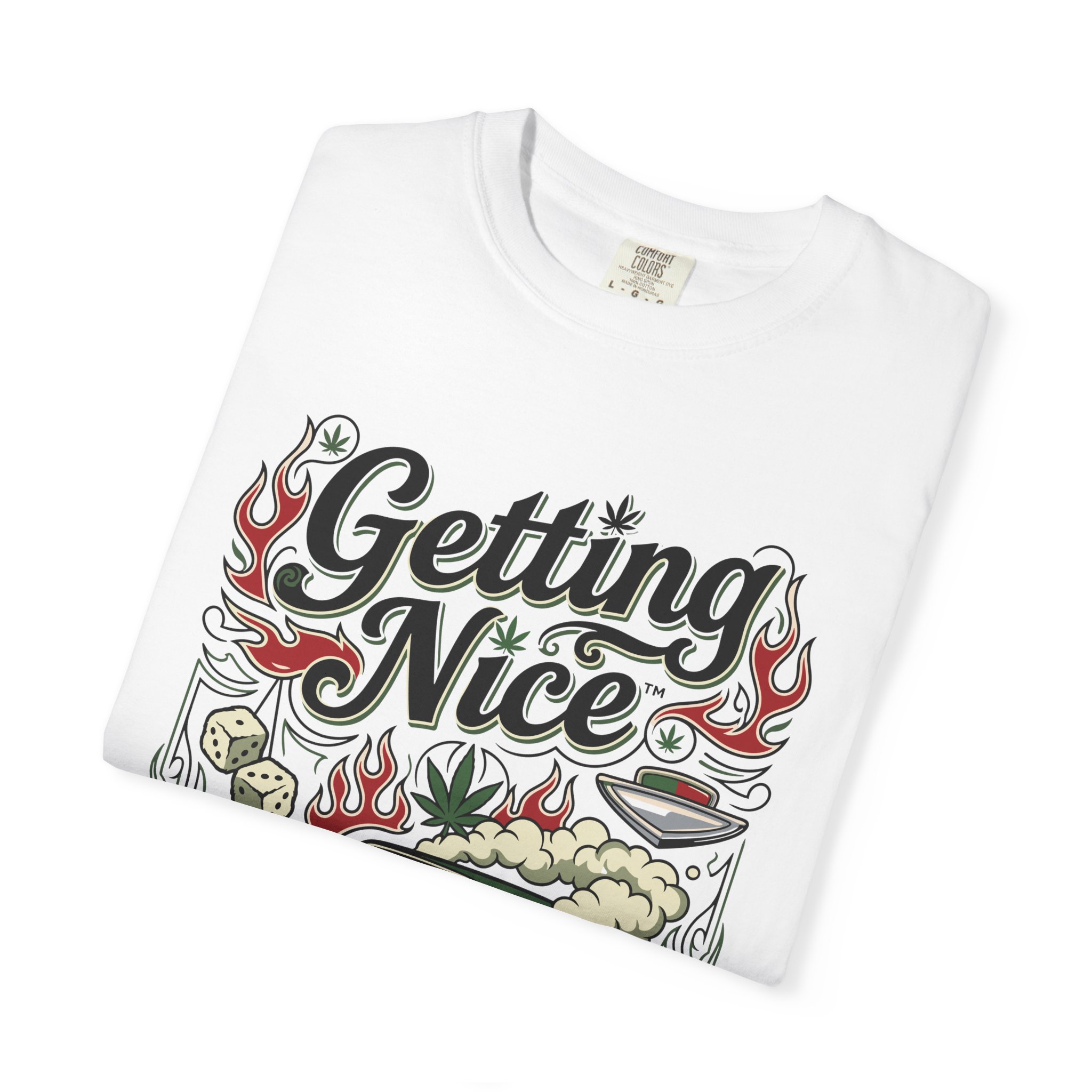 Getting Nice™ Lowrider T-Shirt — Cannabis Car Culture Graphic Tee - Image 7