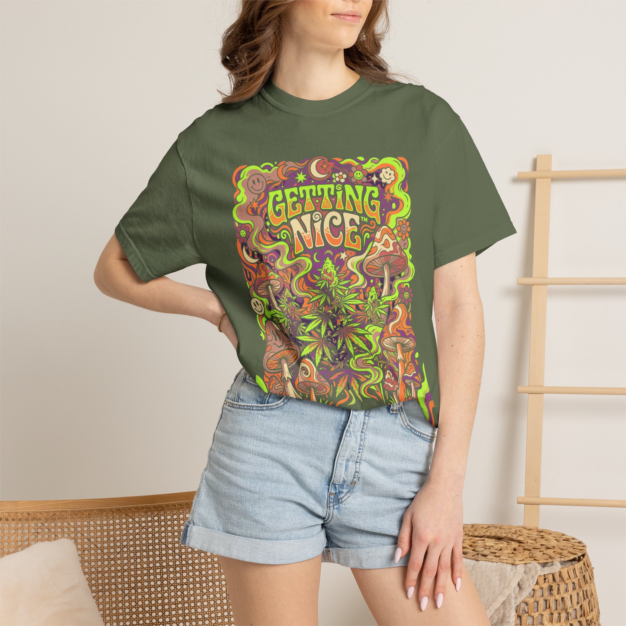 Psychedelic Getting Nice™ Graphic T-Shirt - Image 4