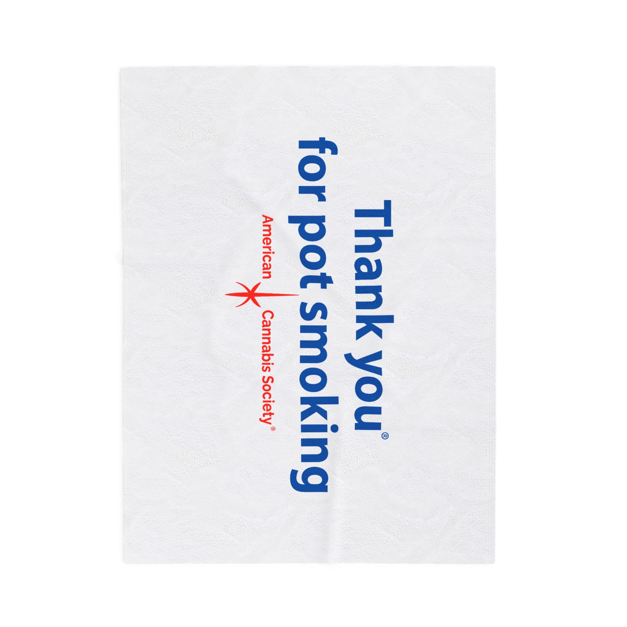 Thank You for Pot Smoking® Throw Blanket | ACS® Approved | THC Factor - Image 9