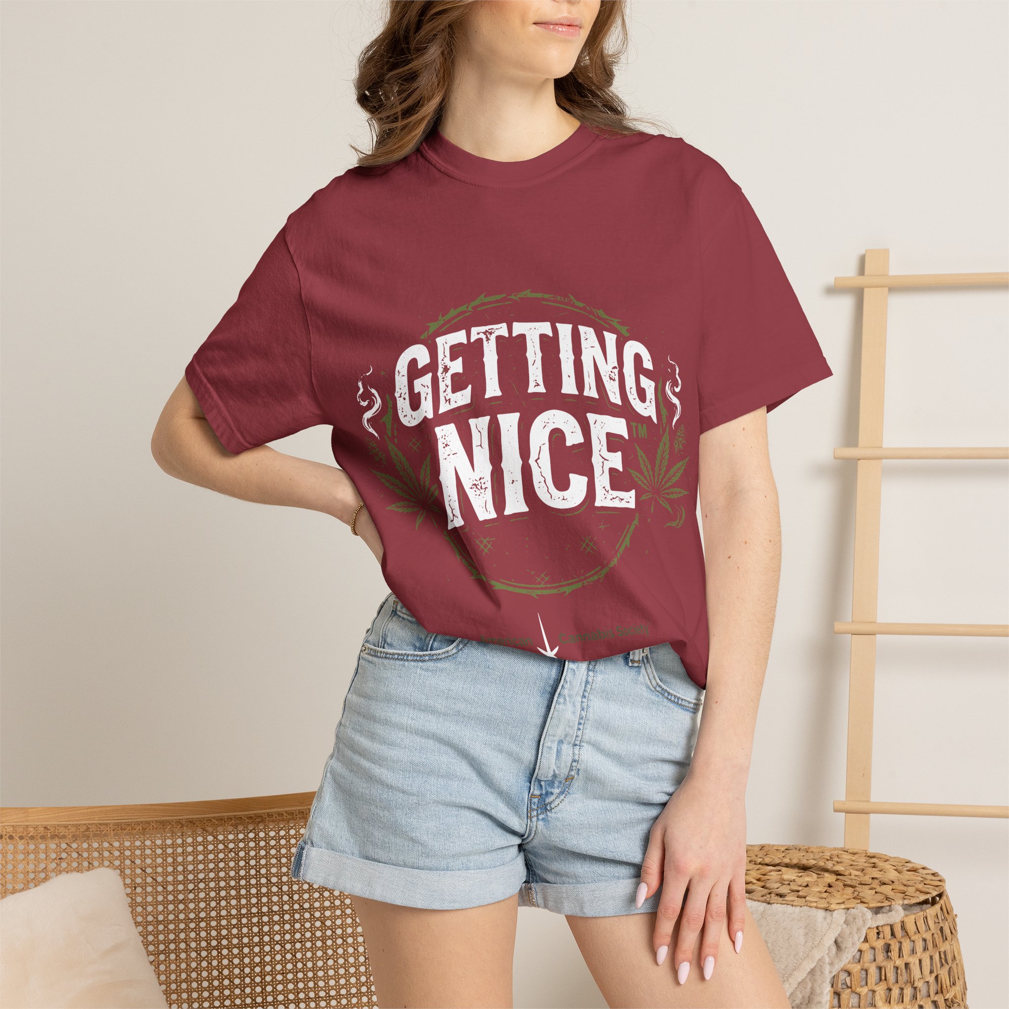 Cannabis Leaf Vintage Logo T-Shirt — American Cannabis Society® Garment-Dyed Tee - Image 52