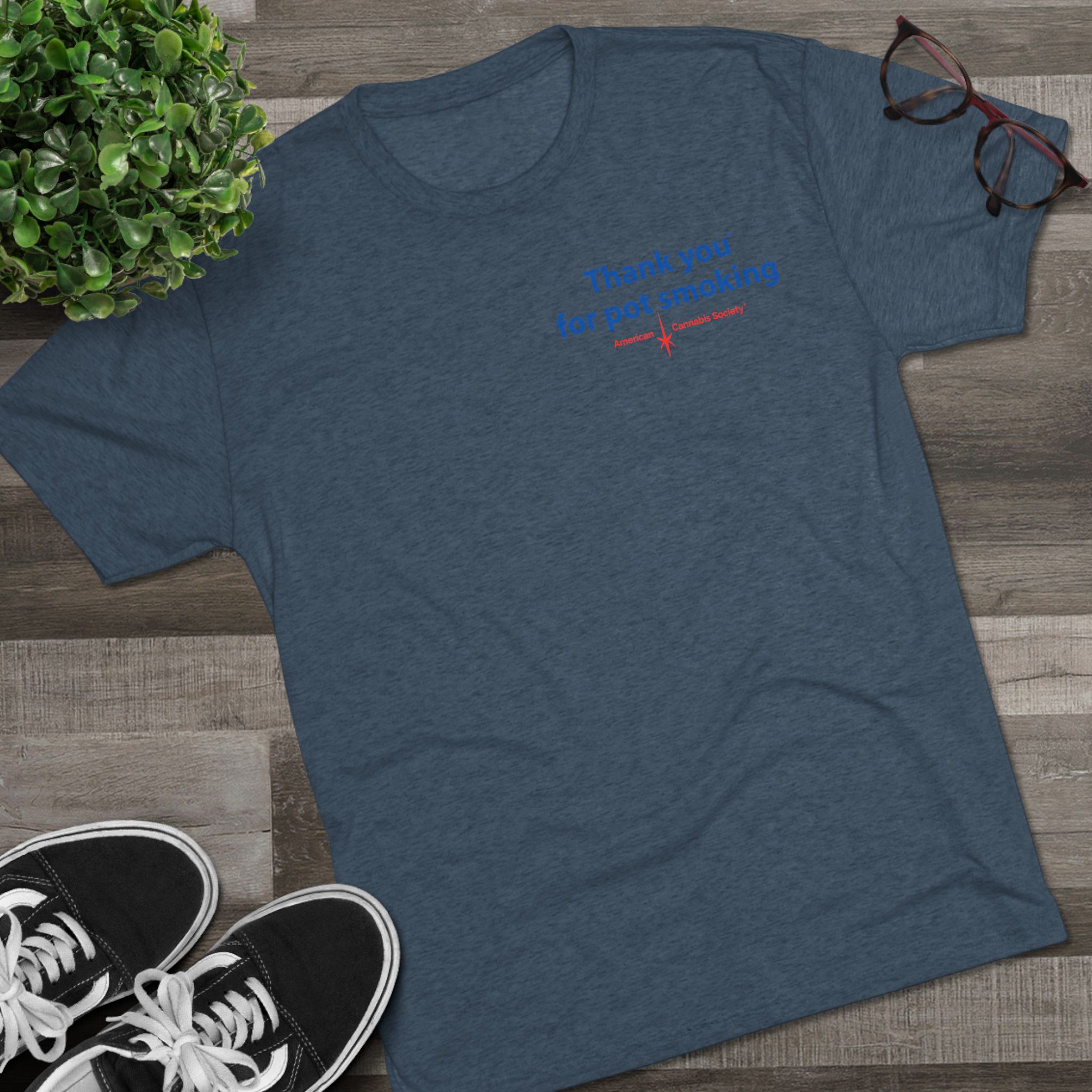 Thank You for Pot Smoking® Tri-Blend Crew Tee | ACS® Approved | THC Factor - Image 31