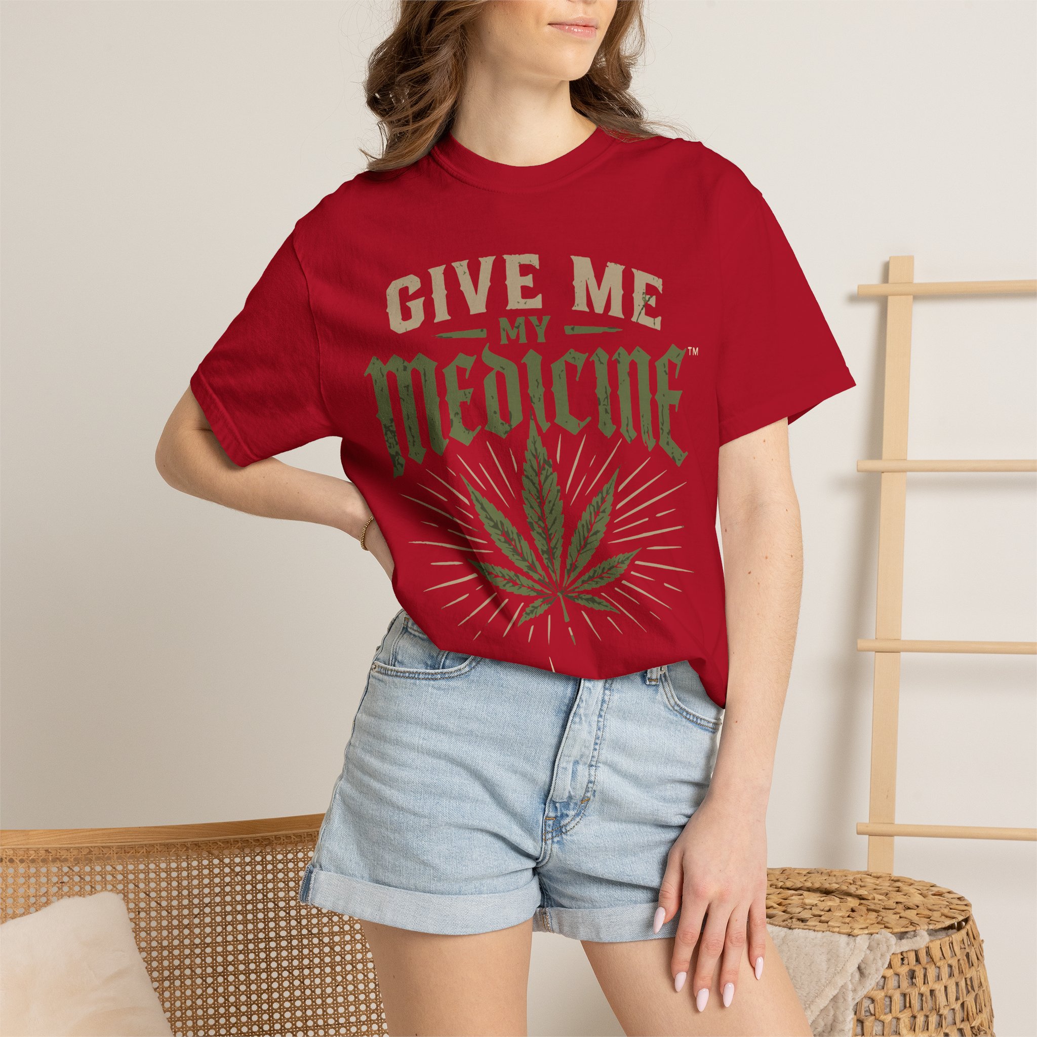Give Me My Medicine T-Shirt — Cannabis Leaf Medical Marijuana Tee - Image 60
