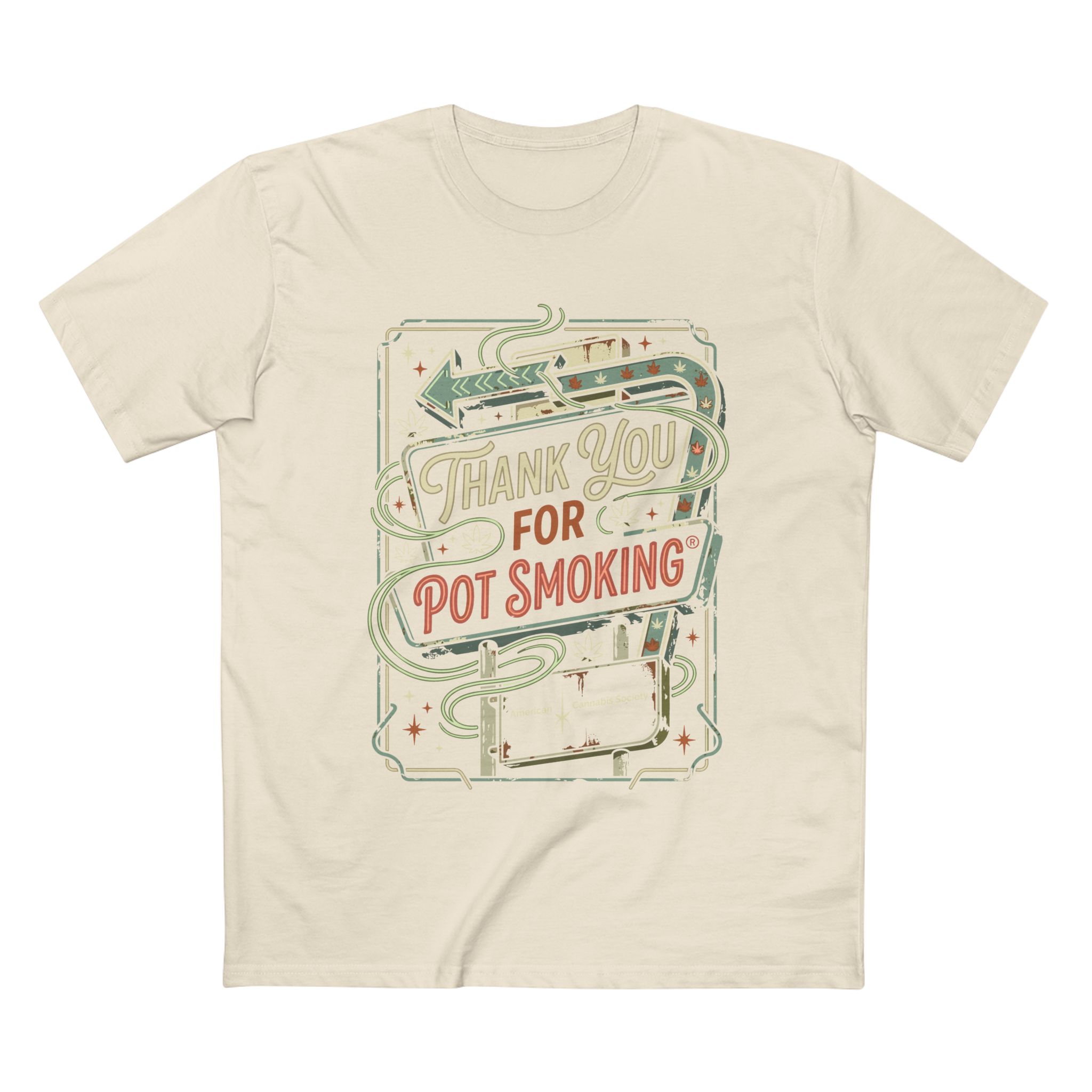 Thank You for Pot Smoking T-Shirt – Retro Cannabis Graphic Tee - Image 17