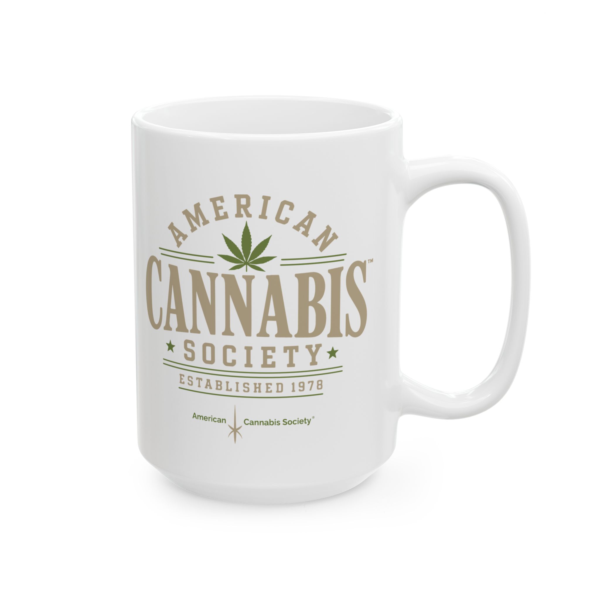 American Cannabis Society® Ceramic Mug — 'Modern' Coffee Cup (11oz & 15oz) - Image 8