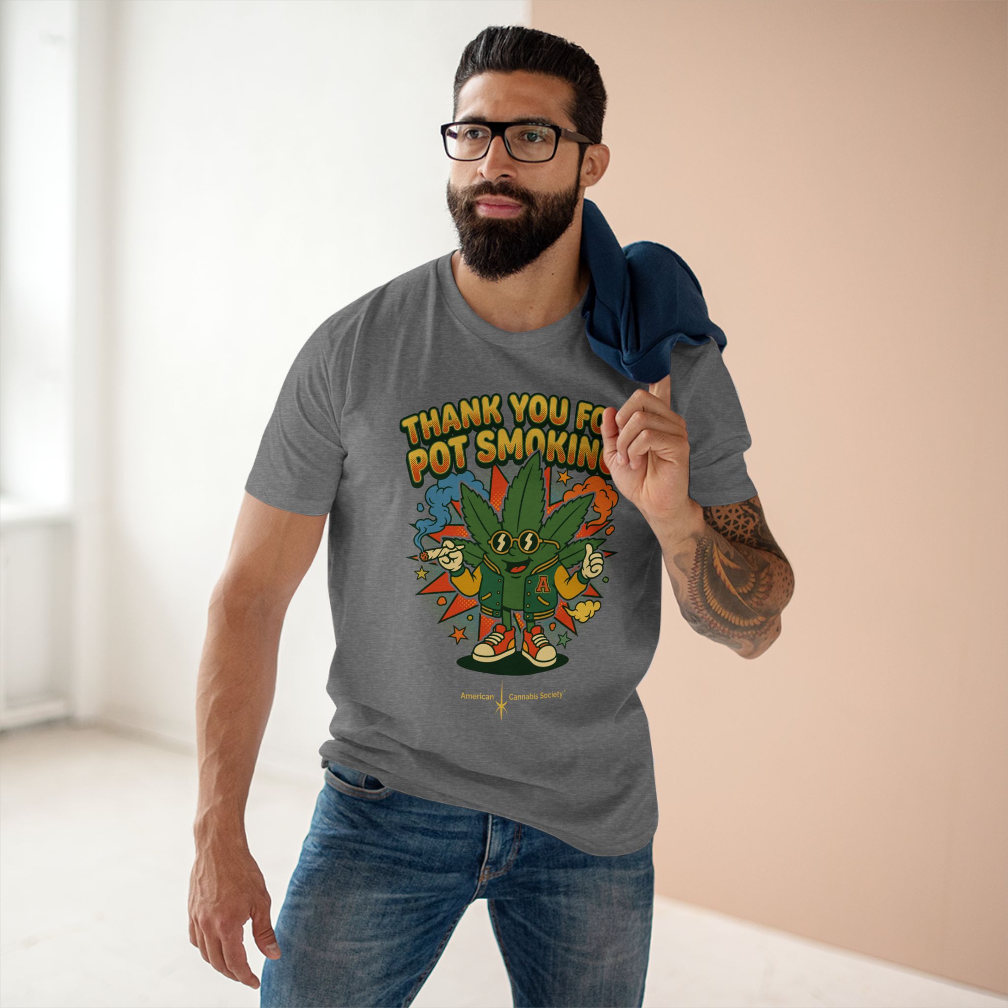 Thank You for Pot Smoking® T-Shirt — Retro Cannabis Graphic Tee - Image 27