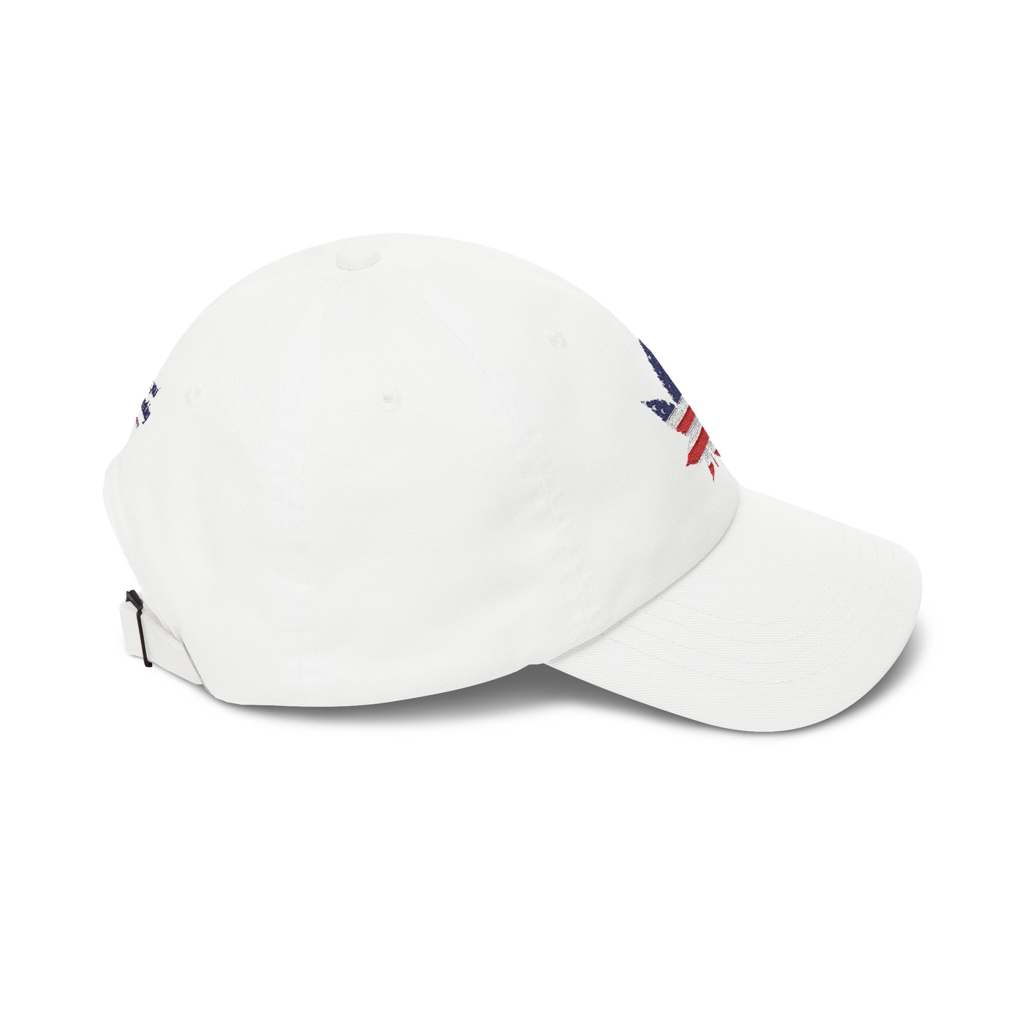 American Flag Cannabis Leaf Dad Cap — Embroidered Patriotic Hat | Yupoong by GreenRX™ | American Cannabis Society® Approved - Image 4