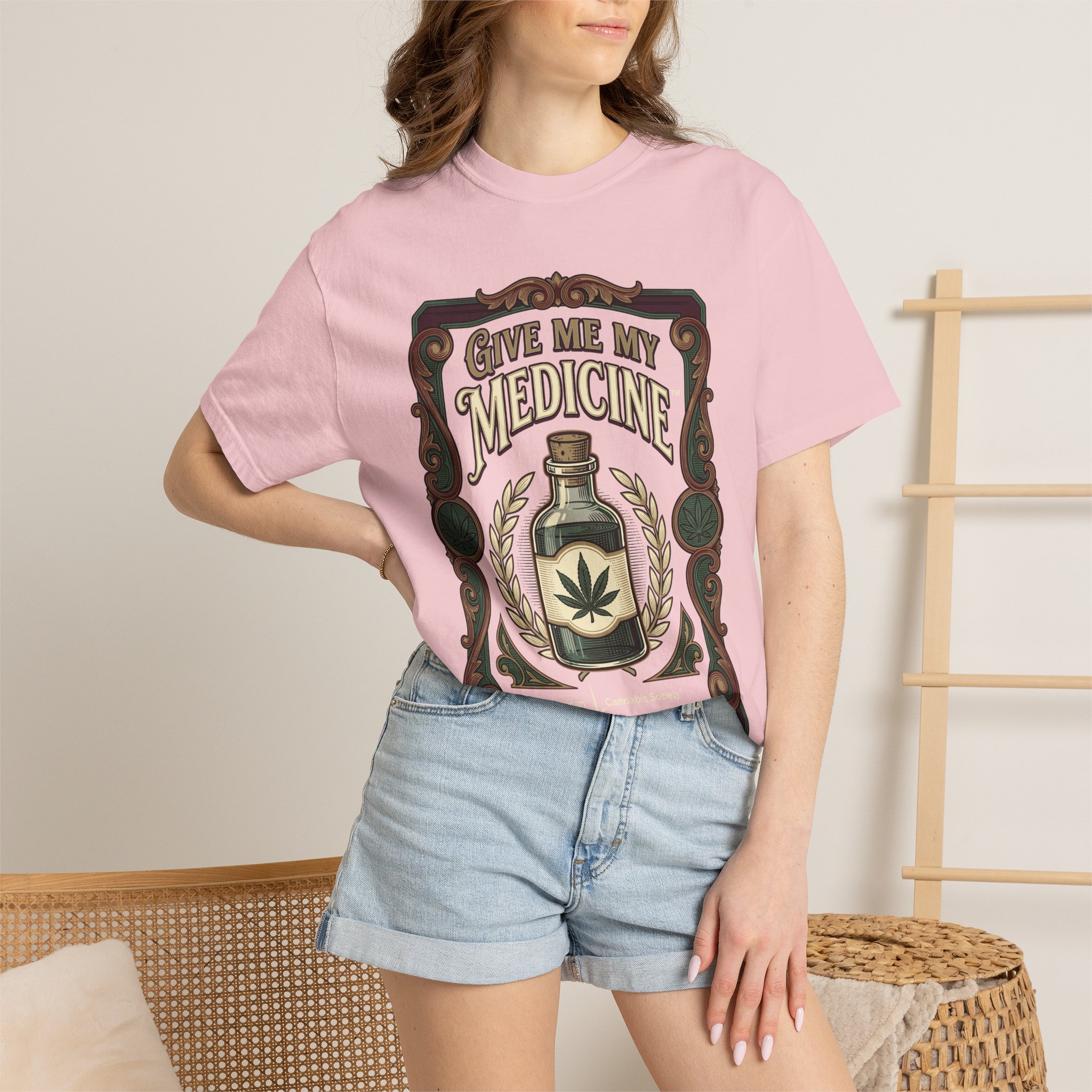 Give Me My Medicine™ T-Shirt — Vintage Cannabis Bottle Graphic Tee - Image 40