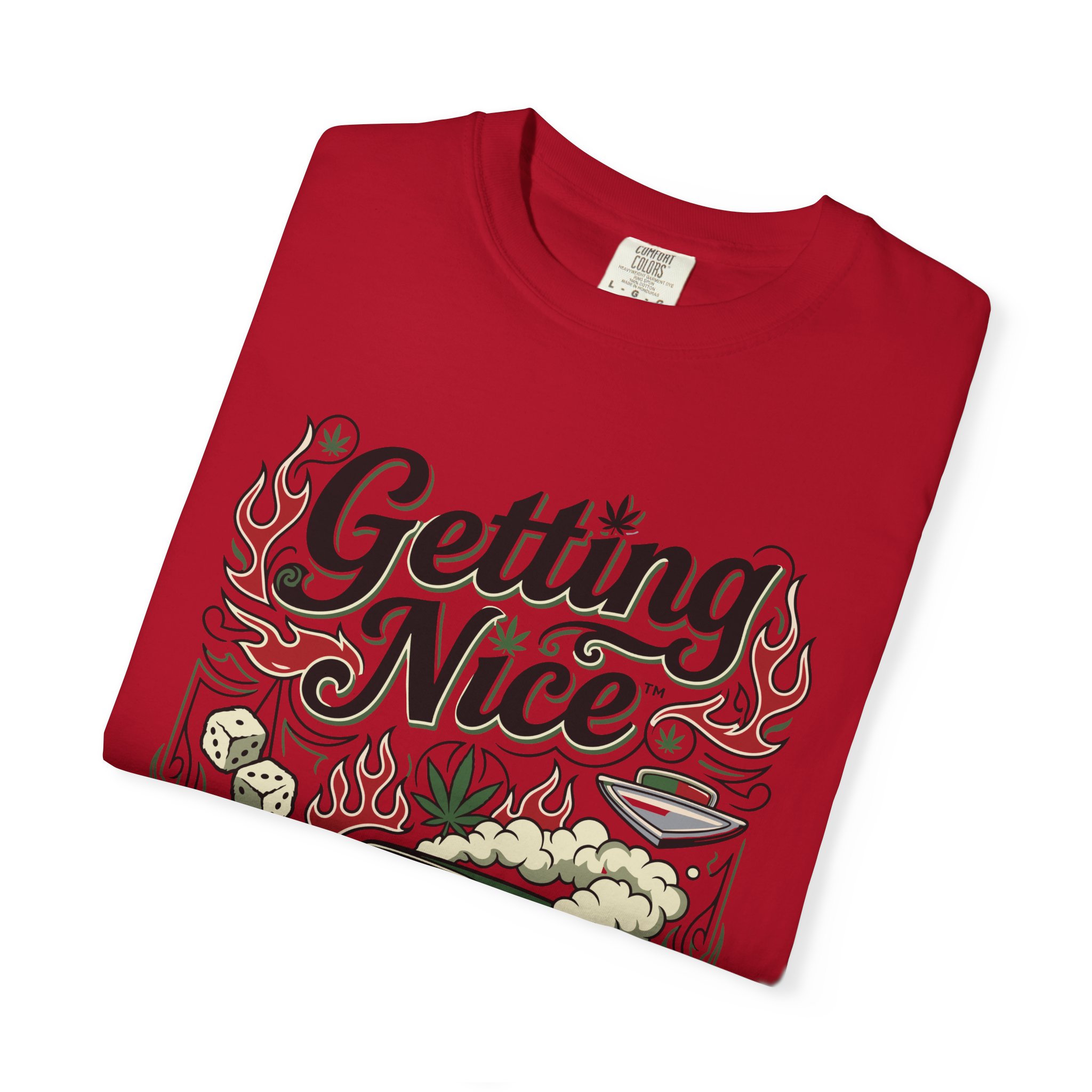 Getting Nice™ Lowrider T-Shirt — Cannabis Car Culture Graphic Tee - Image 59