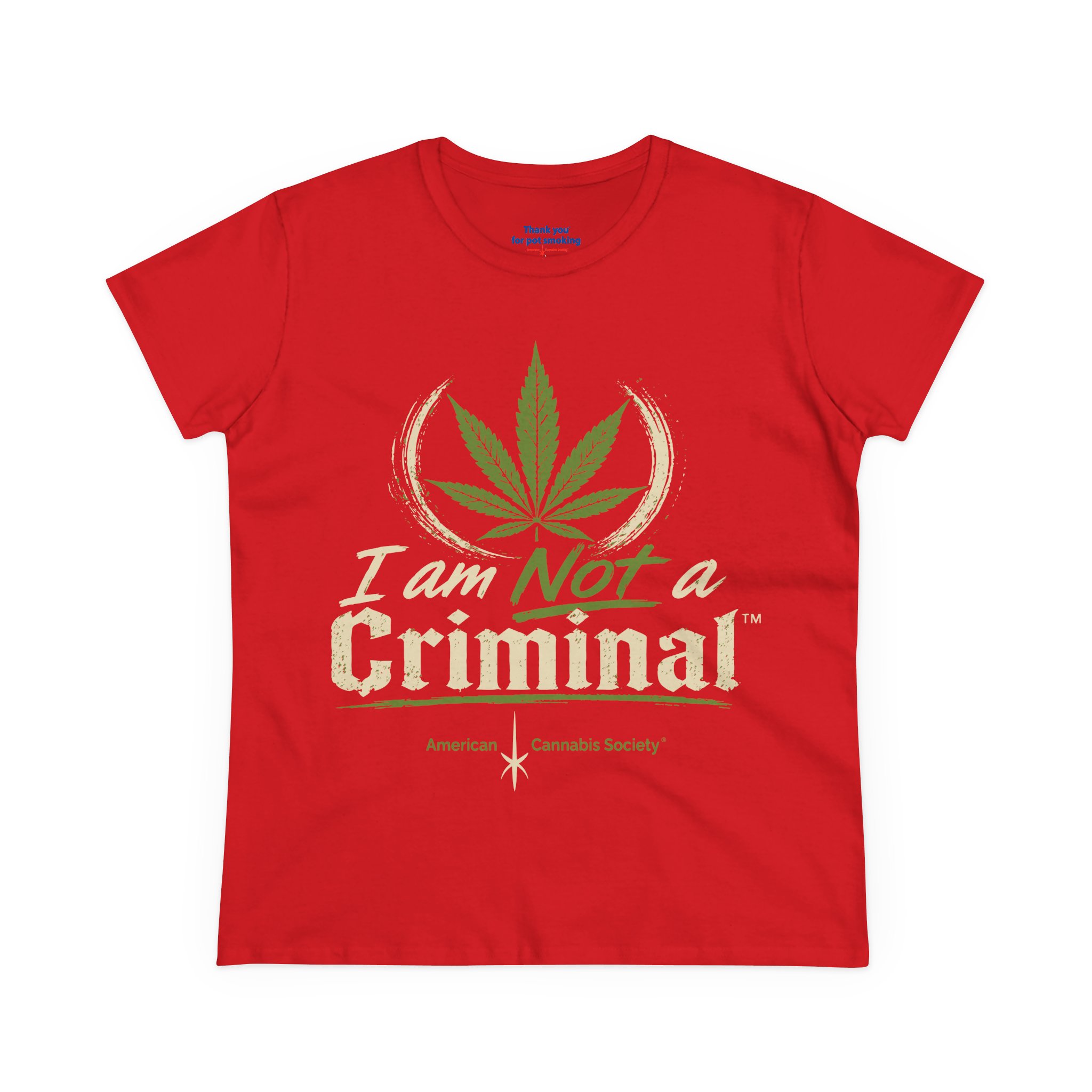 Women's Tee — "I Am Not a Criminal" Cannabis Leaf Graphic - Image 41