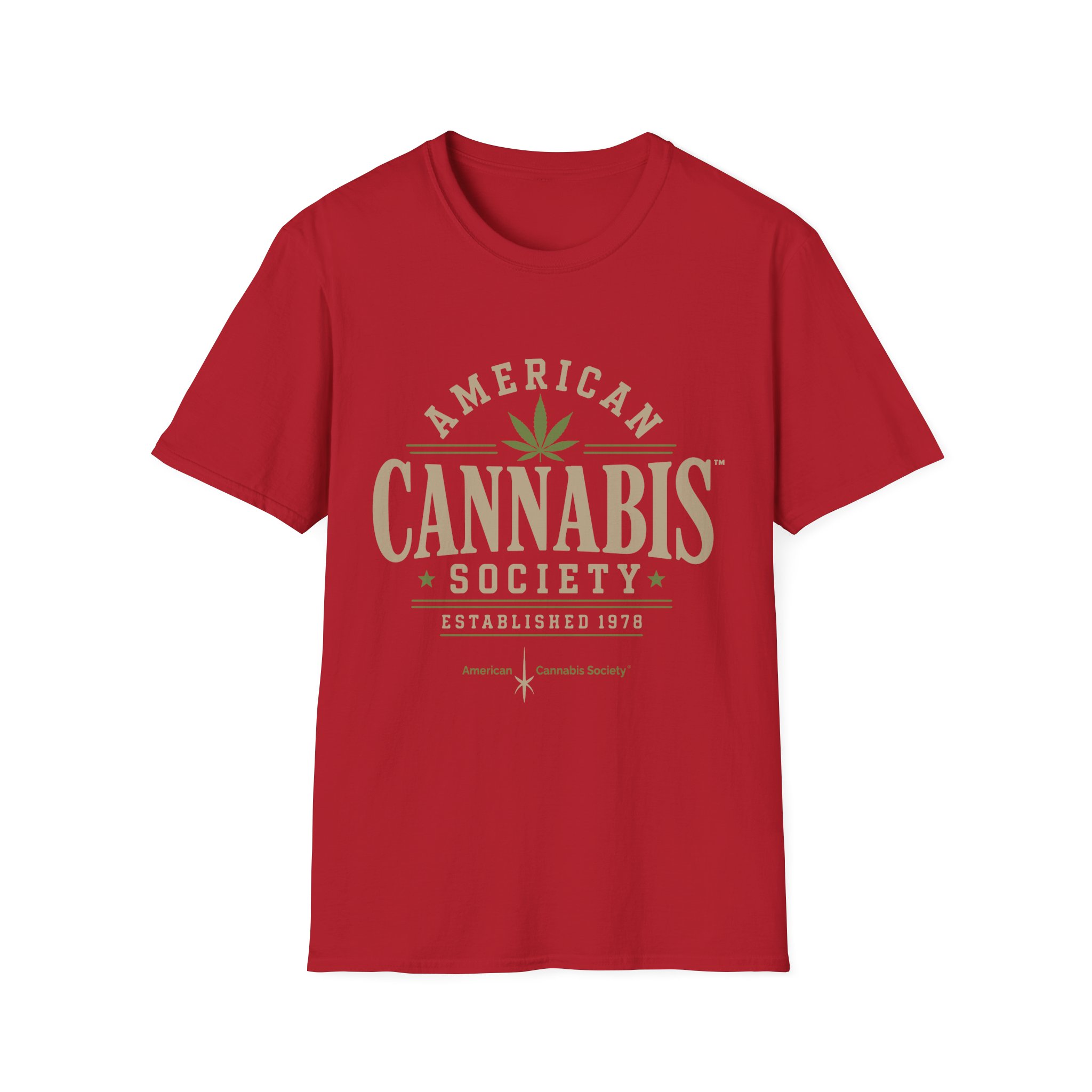 American Cannabis Society® T-Shirt — American Cannabis Society® Vintage Logo Tee - Image 49