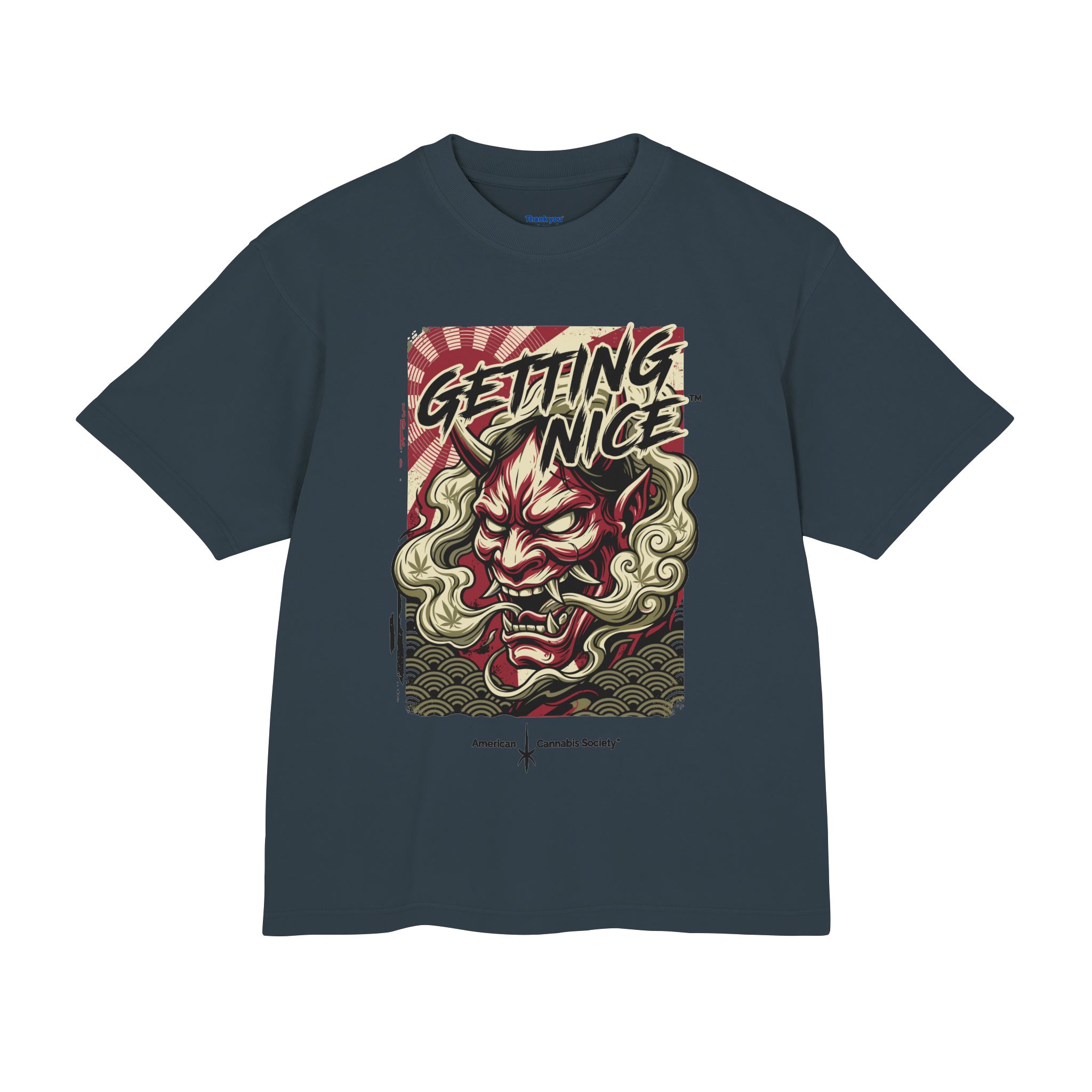 Getting Nice Oni Graphic Tee — Japanese Demon Mask Streetwear Shirt - Image 33