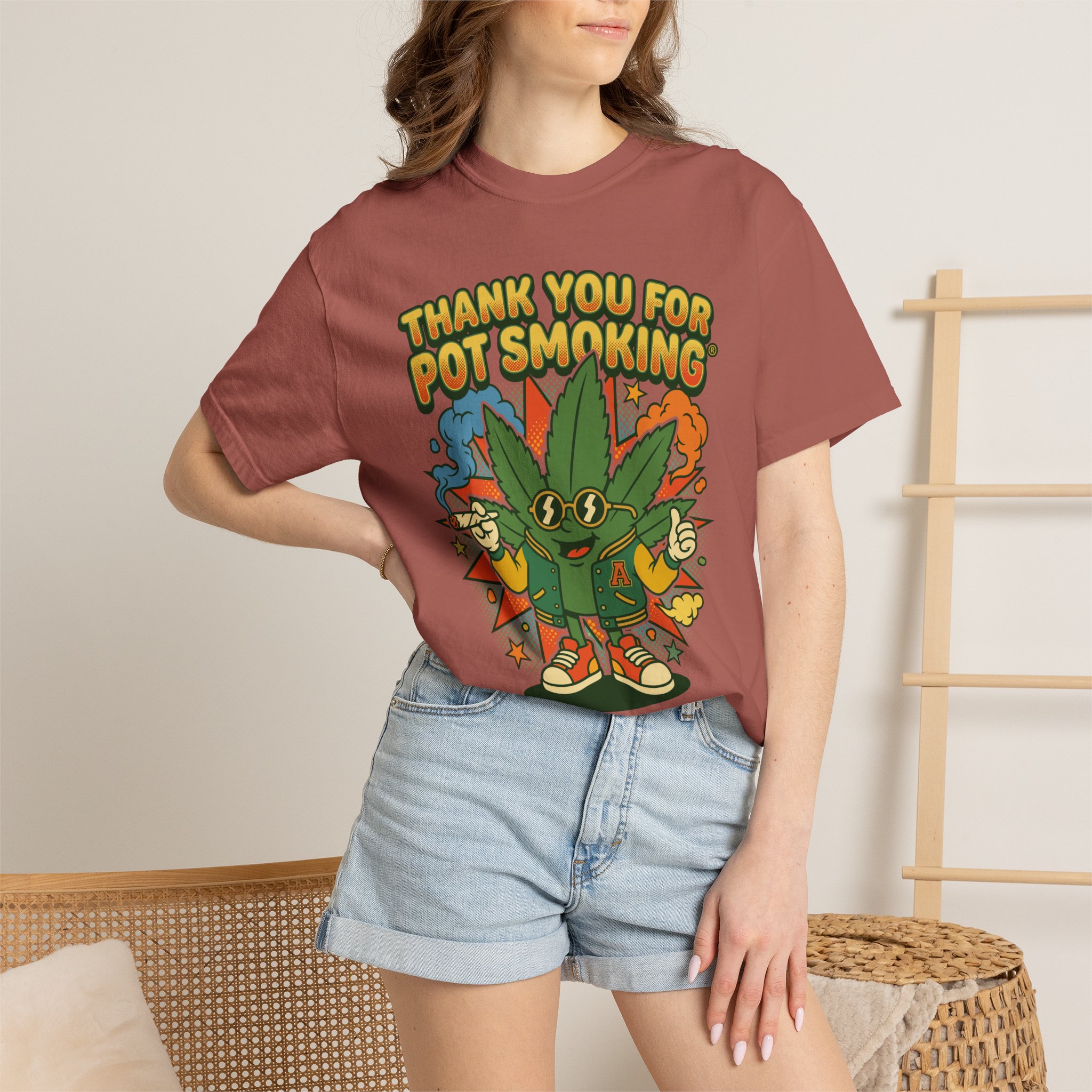 Thank You For Pot Smoking® Retro Cartoon T-Shirt - Image 60