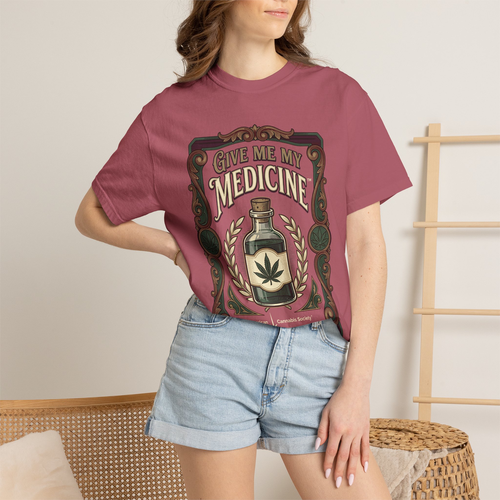 Give Me My Medicine™ T-Shirt — Vintage Cannabis Bottle Graphic Tee - Image 56