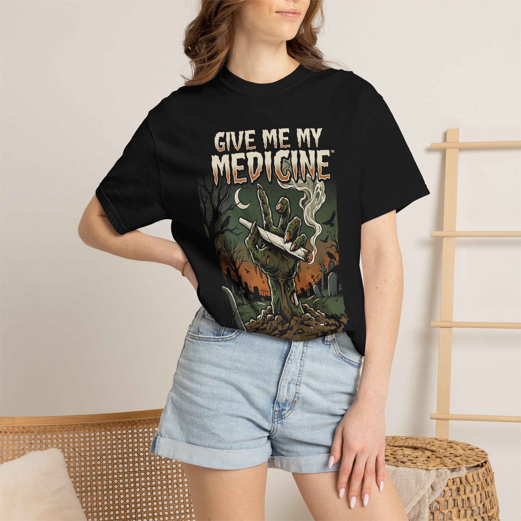 Give Me My Medicine™ Retro Horror Surf Band Tee - Image 48