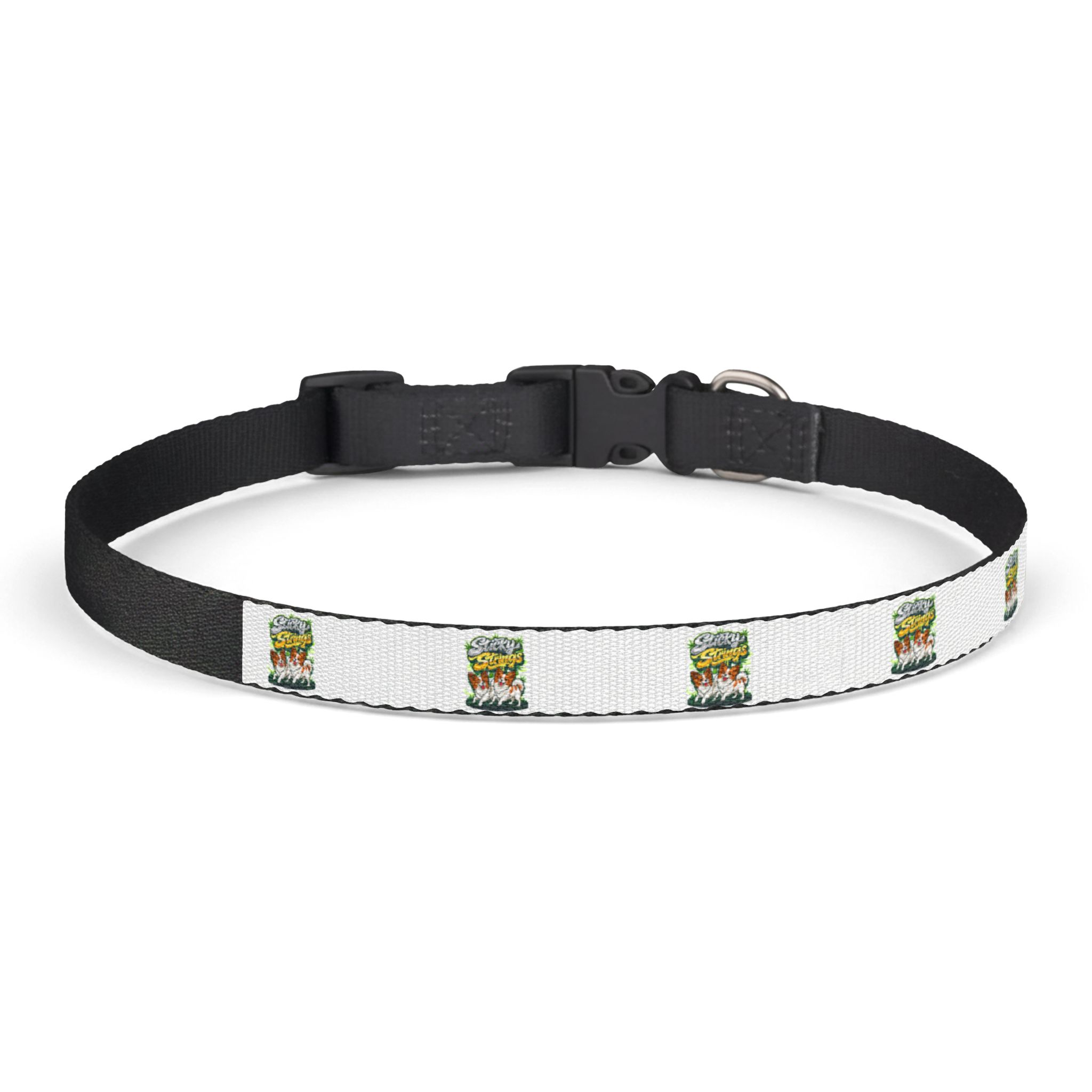Green Cactus Pattern Clip-On Pet Collar — Adjustable Dog Collar - Image 3