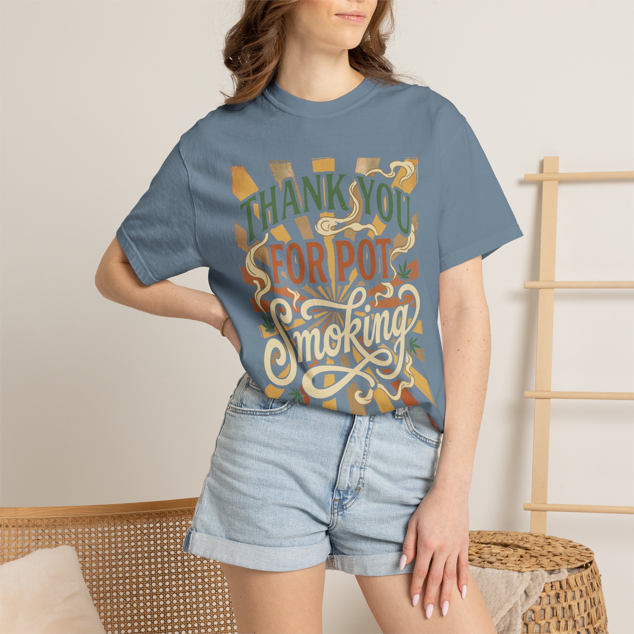 Thank You For Pot Smoking® T-Shirt — Vintage Cannabis Graphic Tee - Image 44