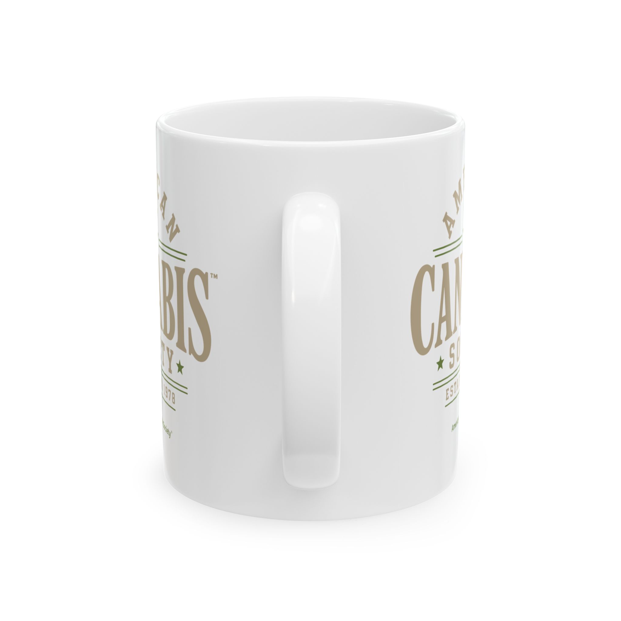 American Cannabis Society® Ceramic Mug — 'Modern' Coffee Cup (11oz & 15oz) - Image 2