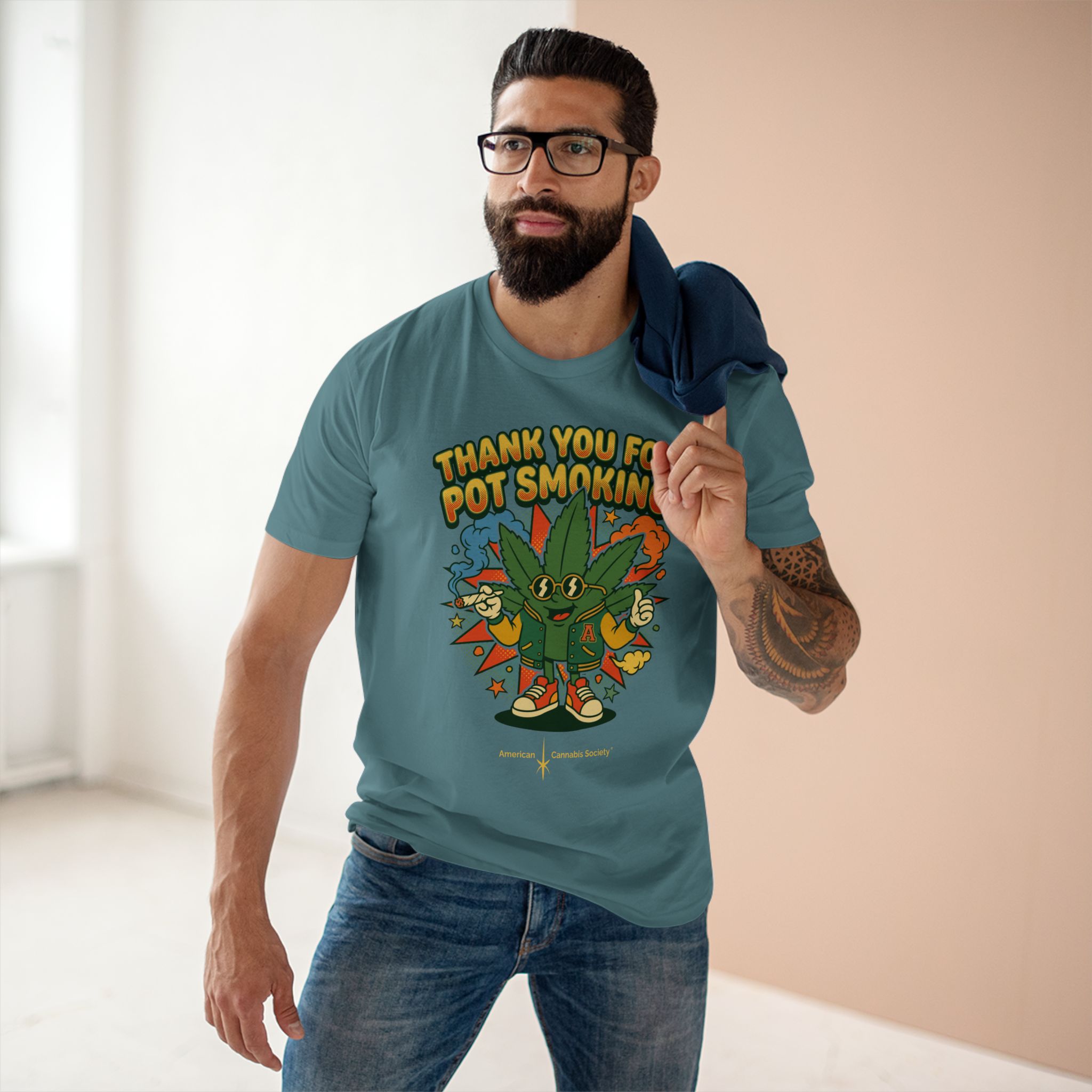 Thank You for Pot Smoking® T-Shirt — Retro Cannabis Graphic Tee - Image 47