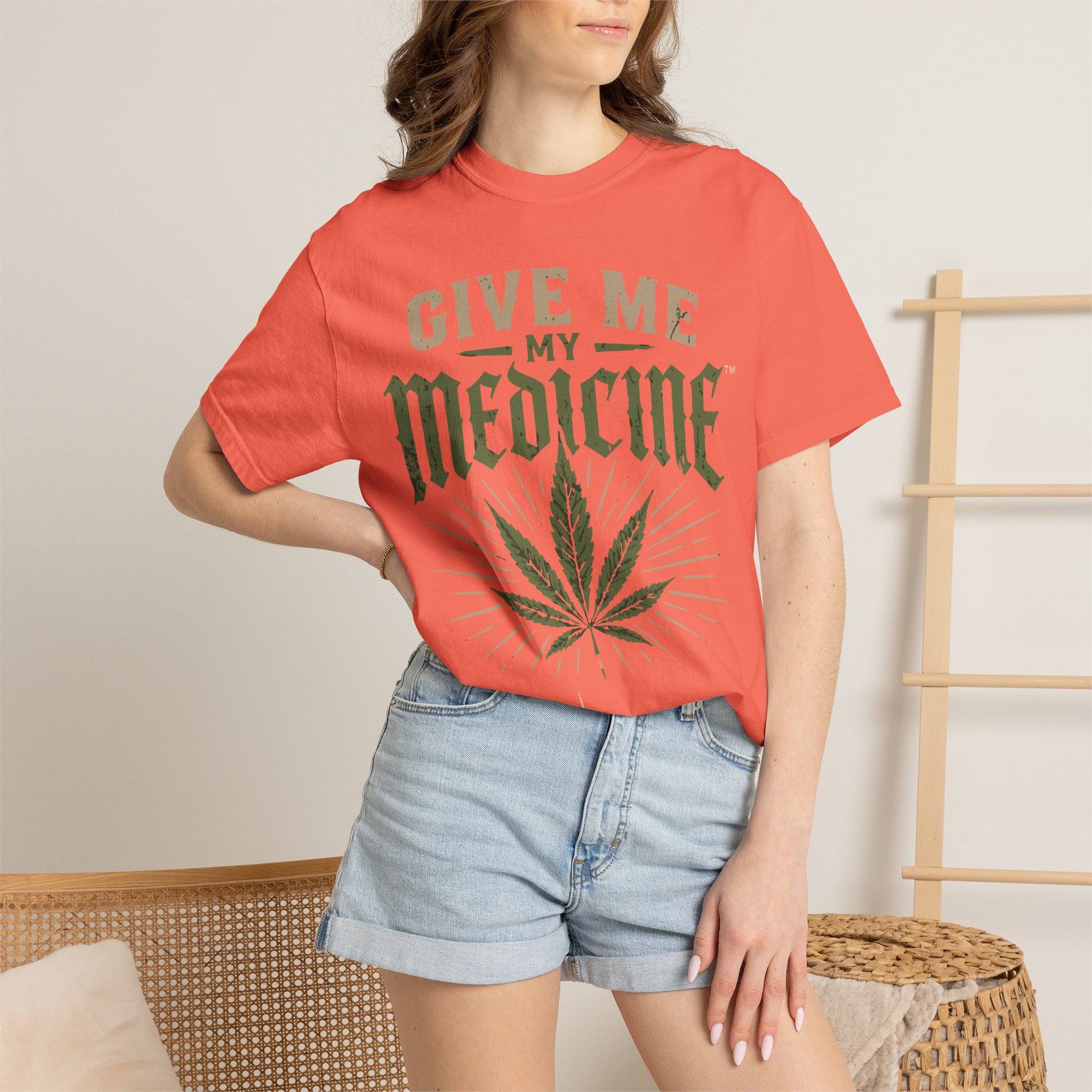 Give Me My Medicine T-Shirt — Cannabis Leaf Medical Marijuana Tee - Image 12