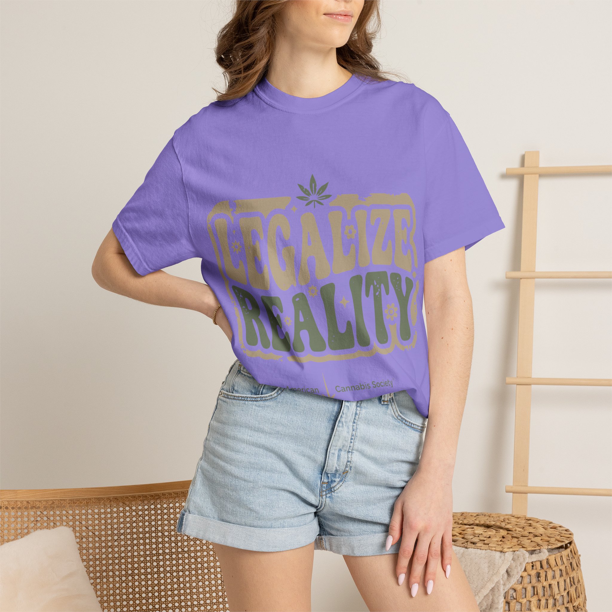 American Cannabis Society® “Legalize Reality” T-Shirt — Retro Cannabis Advocacy Graphic Tee - Image 44