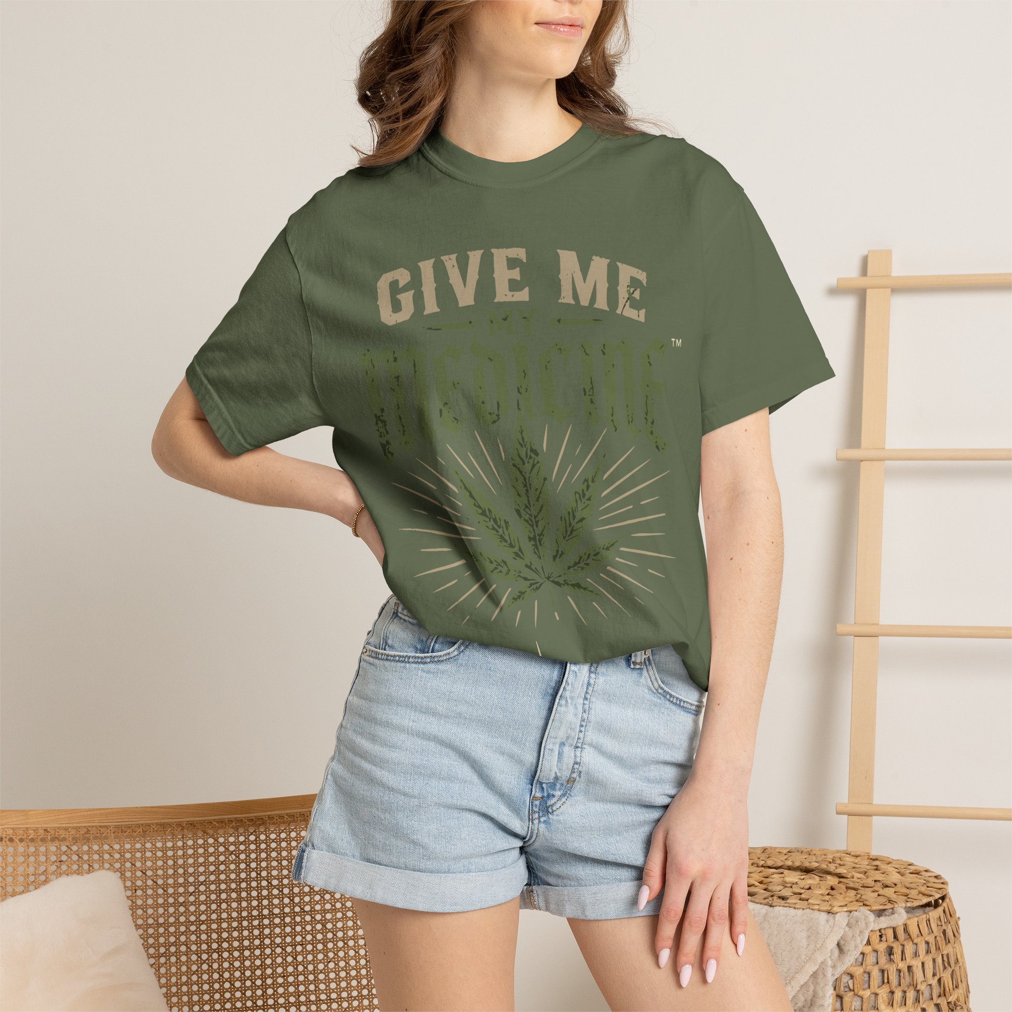 Give Me My Medicine T-Shirt — Cannabis Leaf Medical Marijuana Tee - Image 40