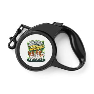 Sticky Strings™ Logo Retractable Dog Leash — 5m Pet Leash