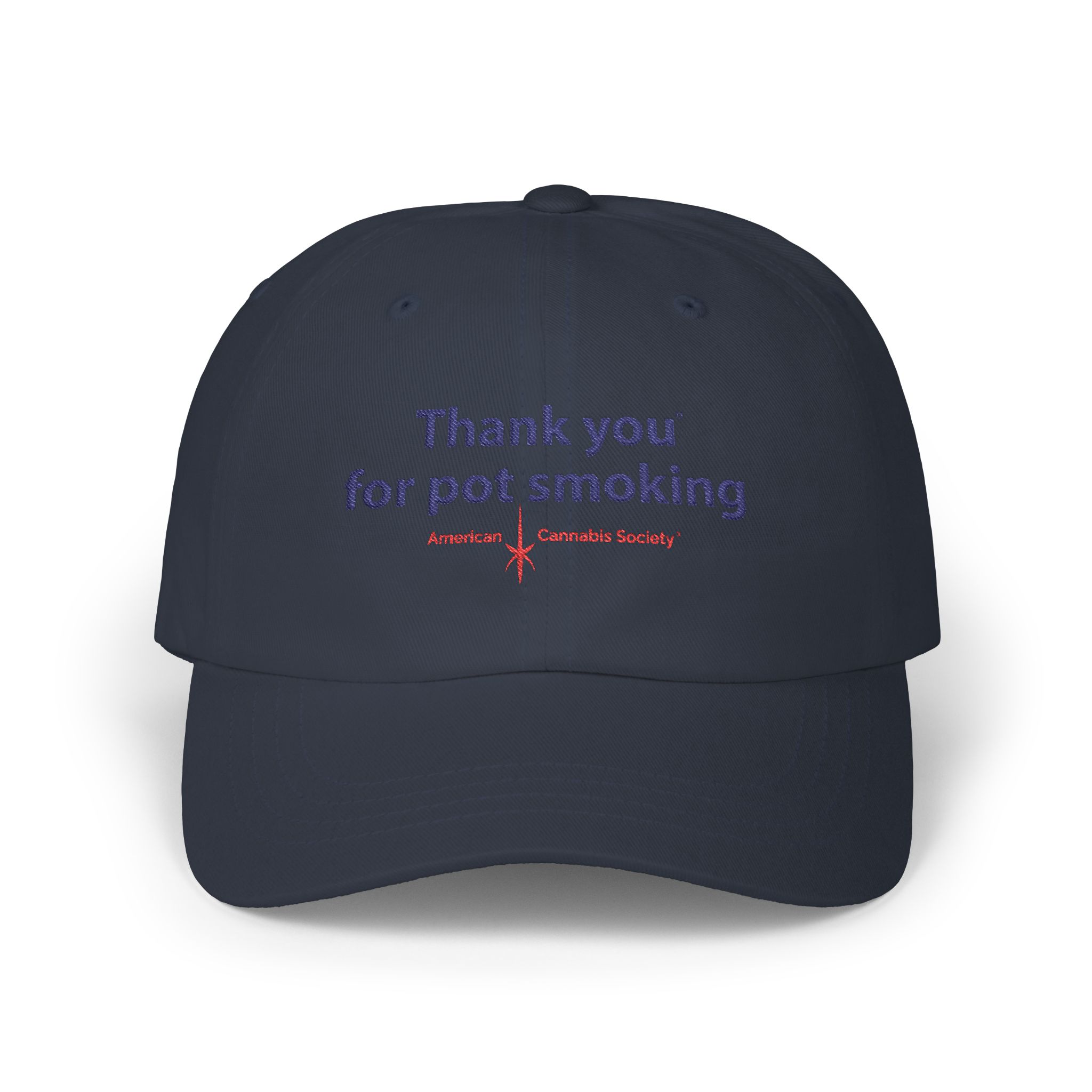 Thank You for Pot Smoking® Classic Dad Cap — Embroidered Cannabis Slogan Hat | Yupoong by GreenRX™ | American Cannabis Society® Approved - Image 25