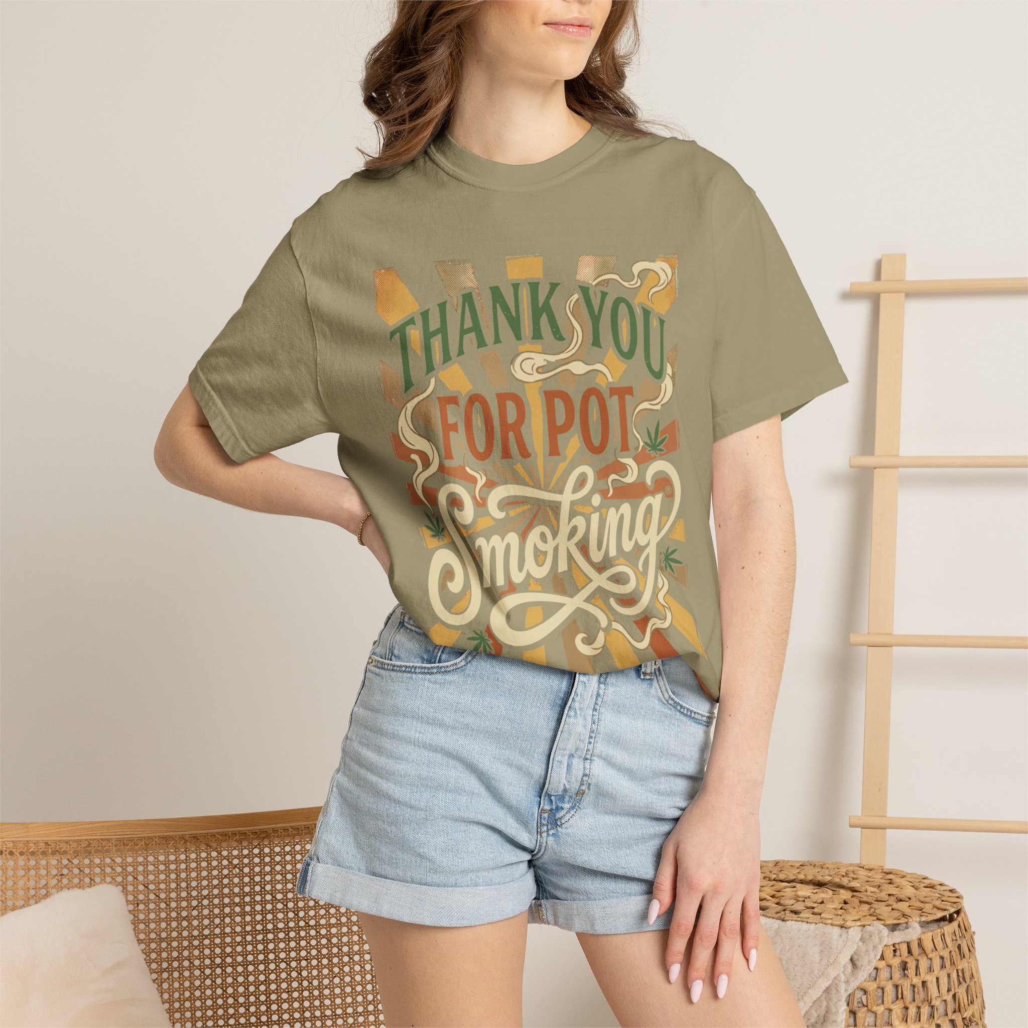 Thank You For Pot Smoking® T-Shirt — Vintage Cannabis Graphic Tee - Image 20