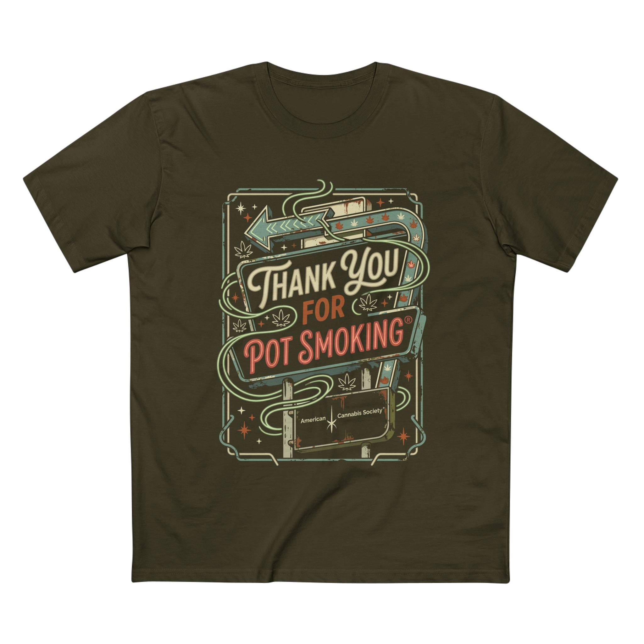 Thank You for Pot Smoking T-Shirt – Retro Cannabis Graphic Tee - Image 37