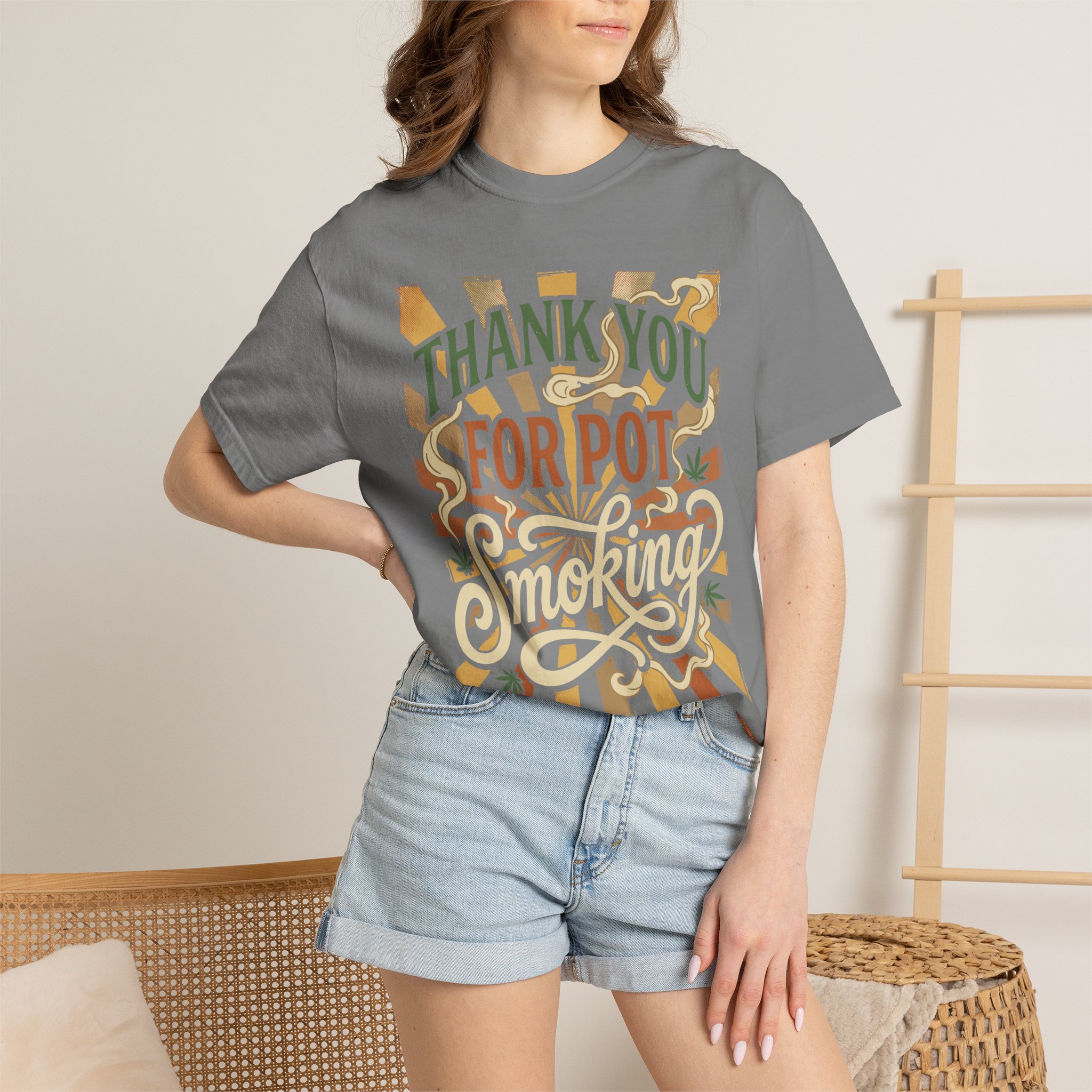 Thank You For Pot Smoking® T-Shirt — Vintage Cannabis Graphic Tee - Image 32