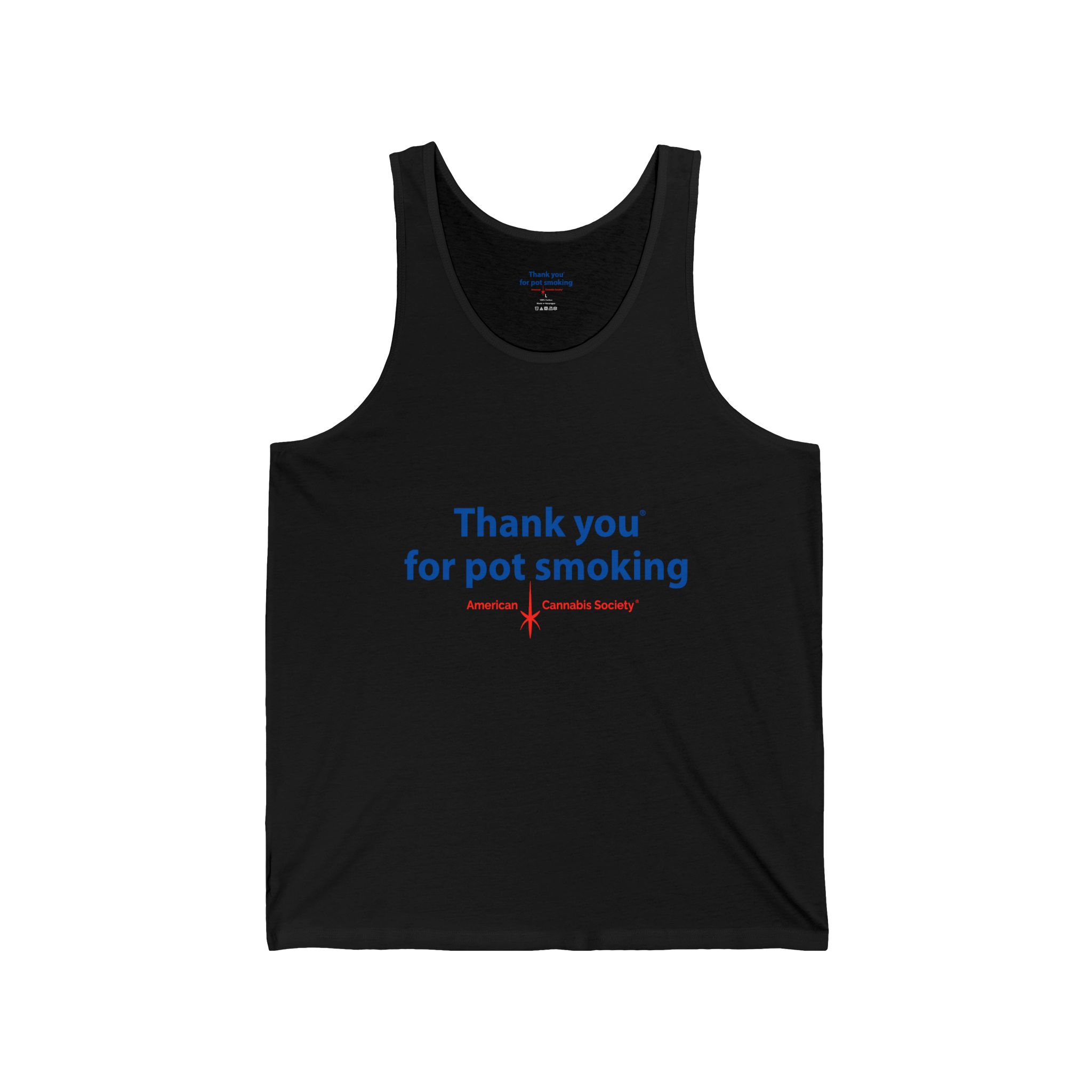 Thank You for Pot Smoking® Jersey Tank | ACS® Approved | THC Factor - Image 4