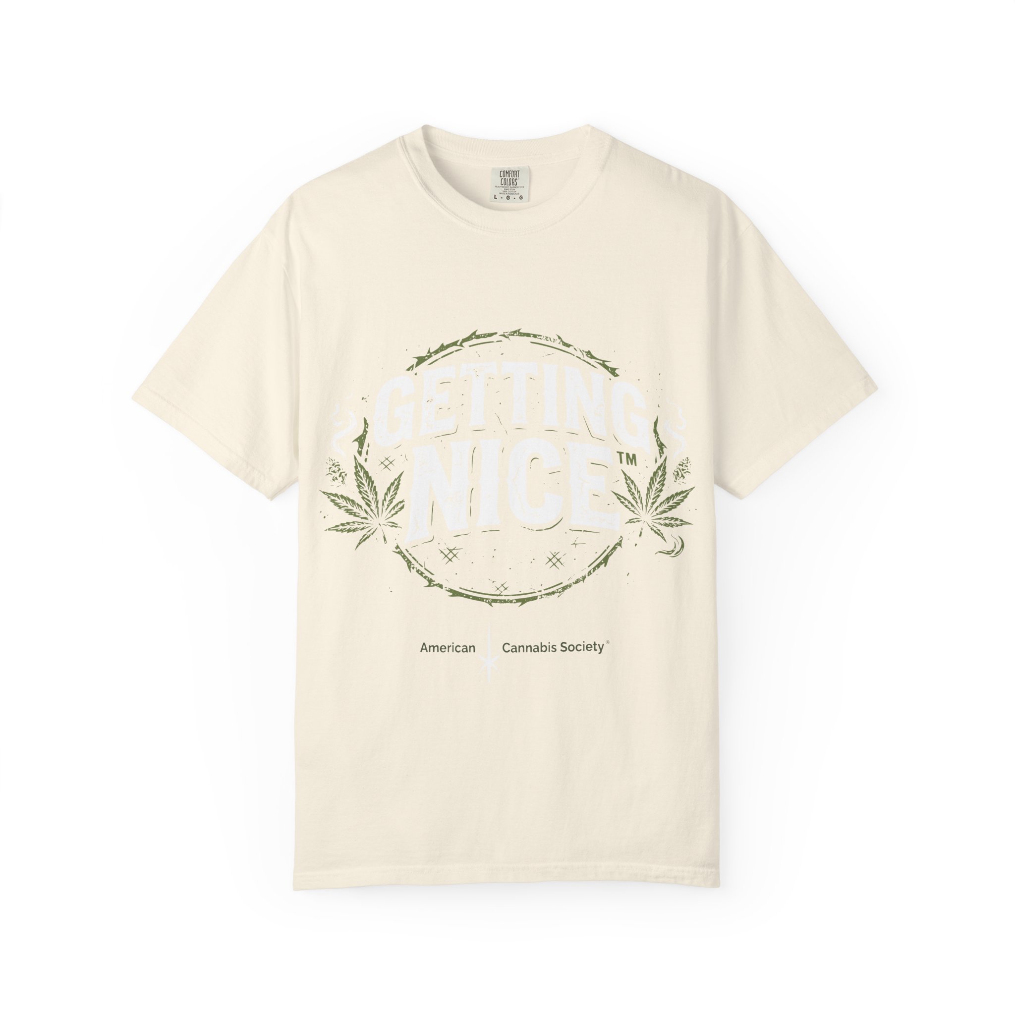 Cannabis Leaf Vintage Logo T-Shirt — American Cannabis Society® Garment-Dyed Tee - Image 13