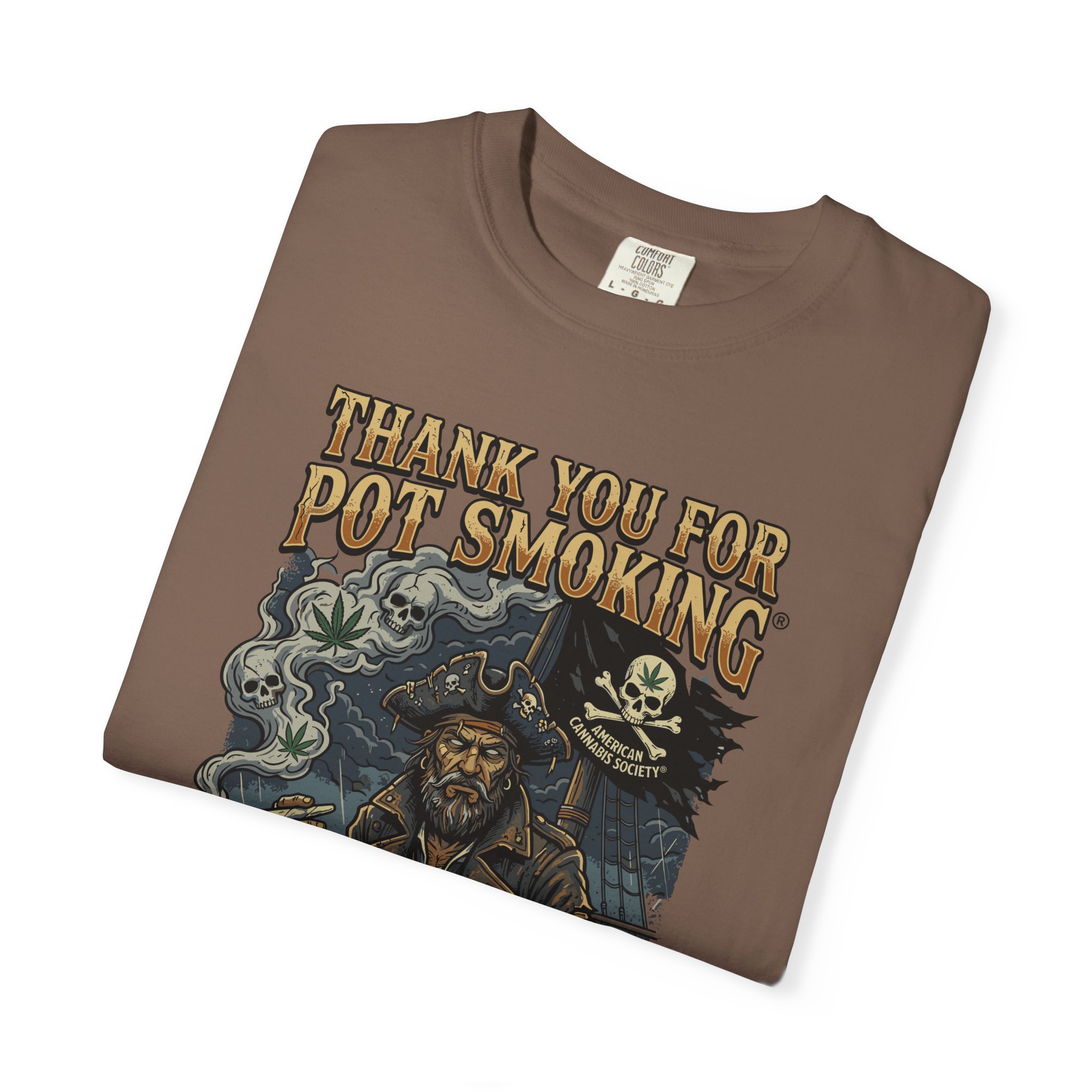 Thank You For Pot Smoking® Vintage Pirate Graphic T-Shirt - Image 11