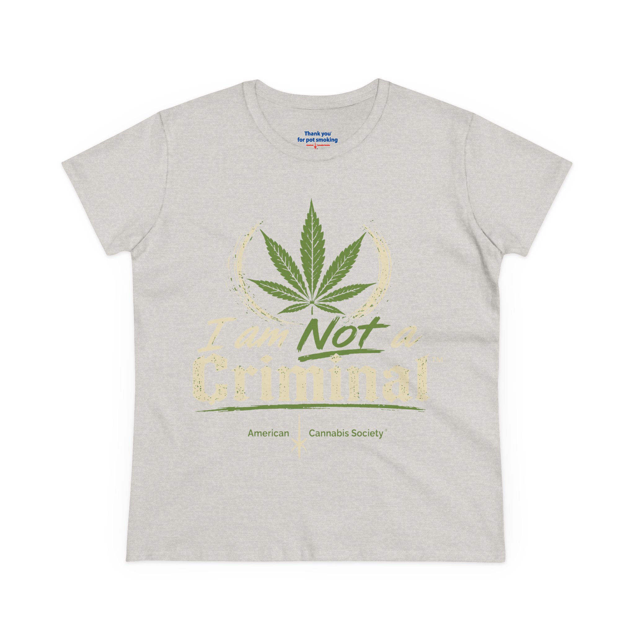Women's Tee — "I Am Not a Criminal" Cannabis Leaf Graphic - Image 5