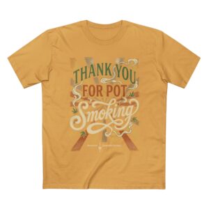 Thank You For Pot Smoking® Tee - Retro Cannabis Graphic T-Shirt