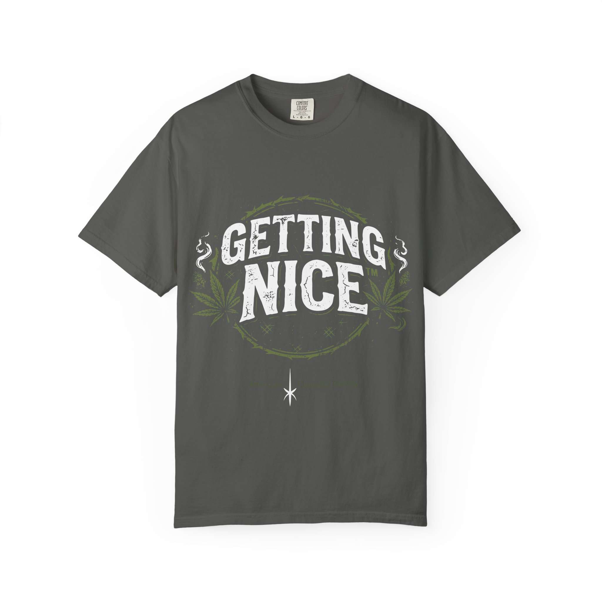 Cannabis Leaf Vintage Logo T-Shirt — American Cannabis Society® Garment-Dyed Tee - Image 25