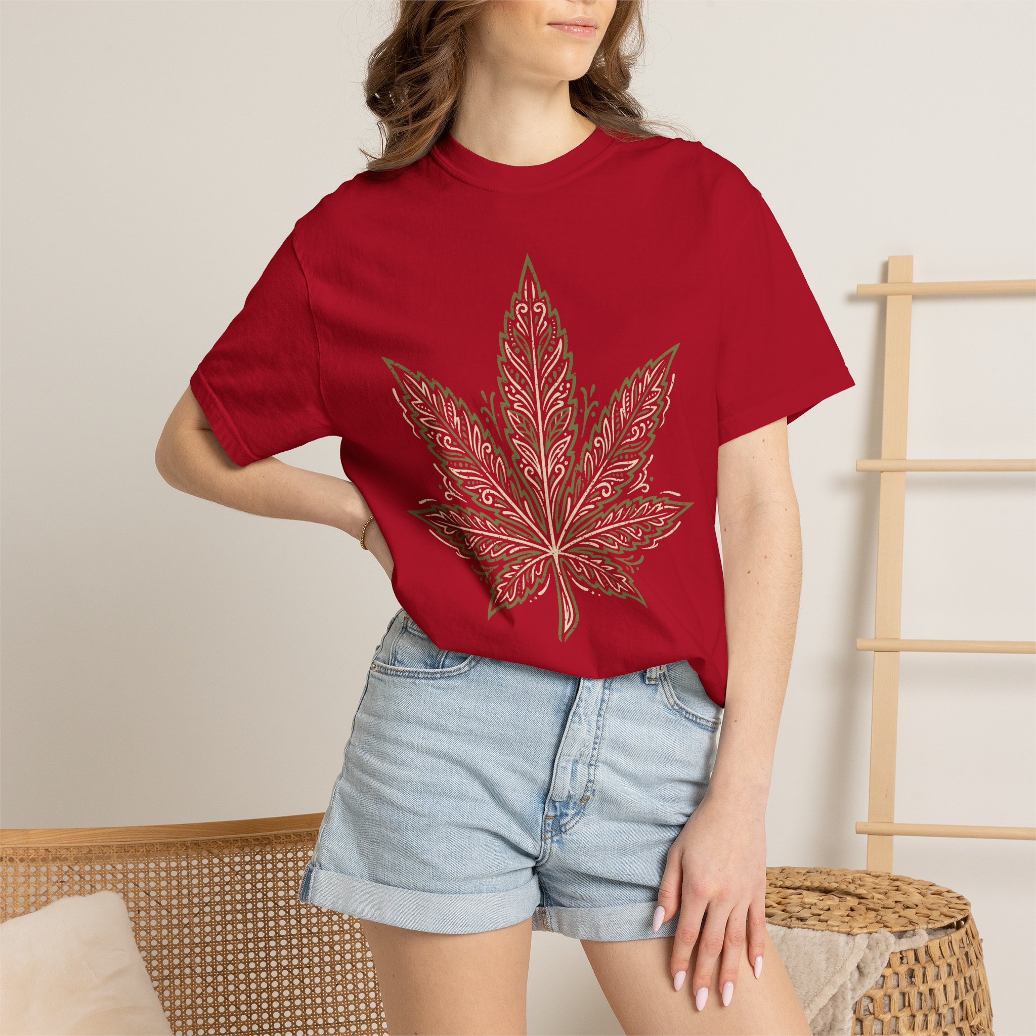 Cannabis Leaf Graphic T-Shirt – American Cannabis Society® Minimal Tee - Image 56