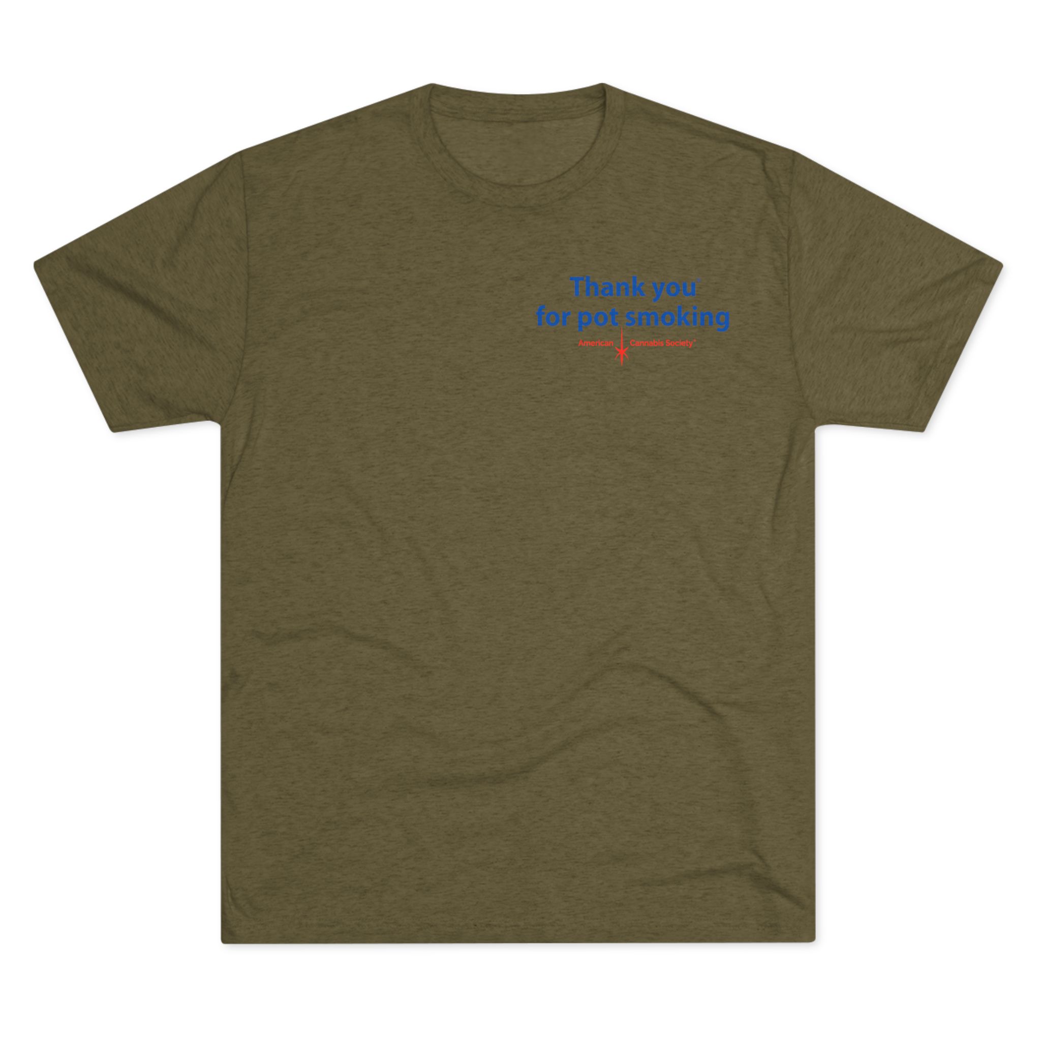 Thank You for Pot Smoking® Tri-Blend Crew Tee | ACS® Approved | THC Factor - Image 13