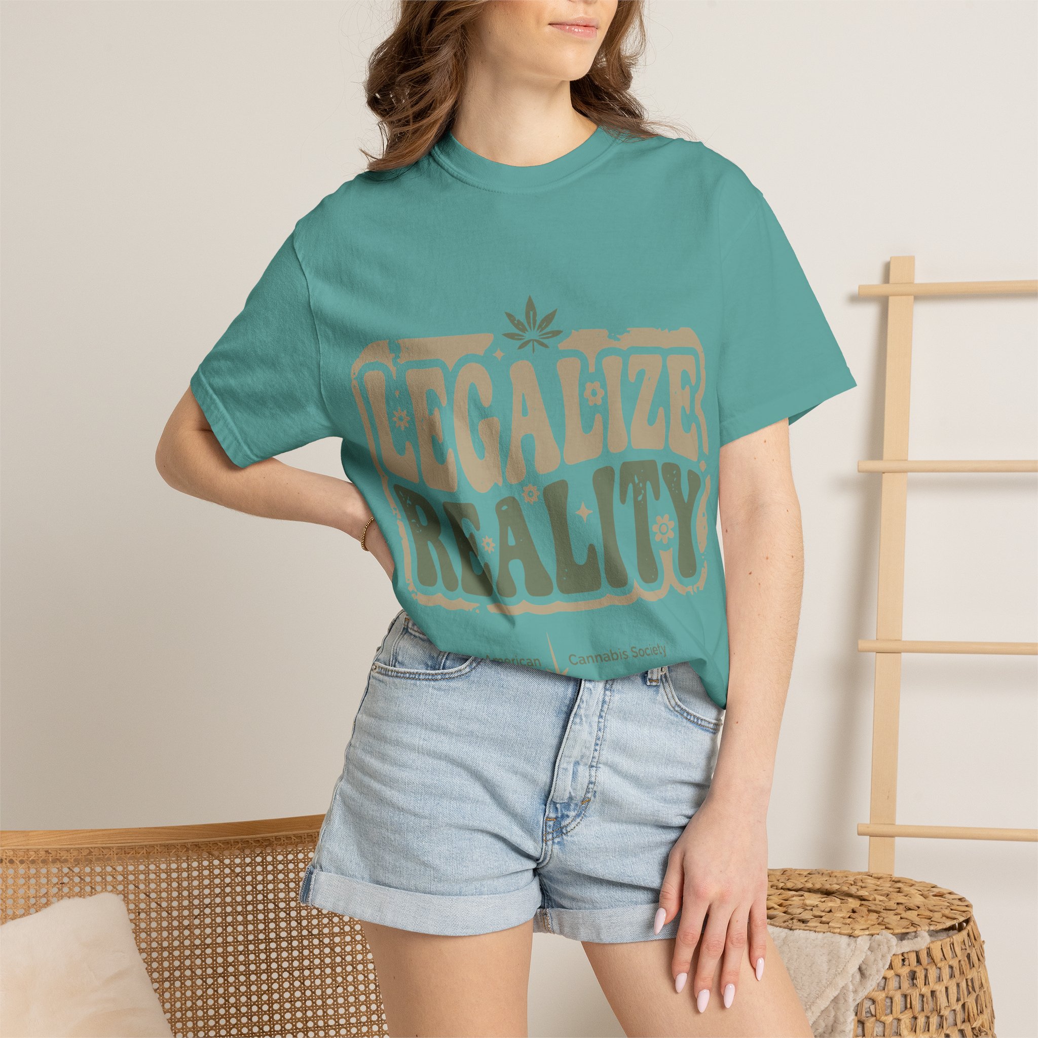 American Cannabis Society® “Legalize Reality” T-Shirt — Retro Cannabis Advocacy Graphic Tee - Image 16