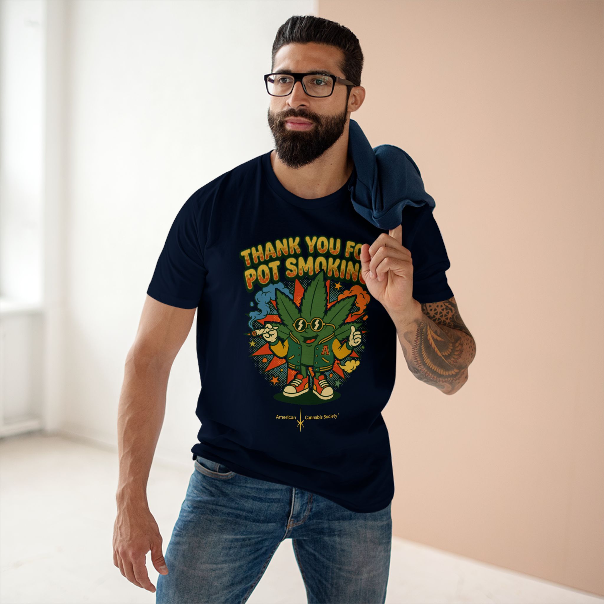 Thank You for Pot Smoking® T-Shirt — Retro Cannabis Graphic Tee - Image 55