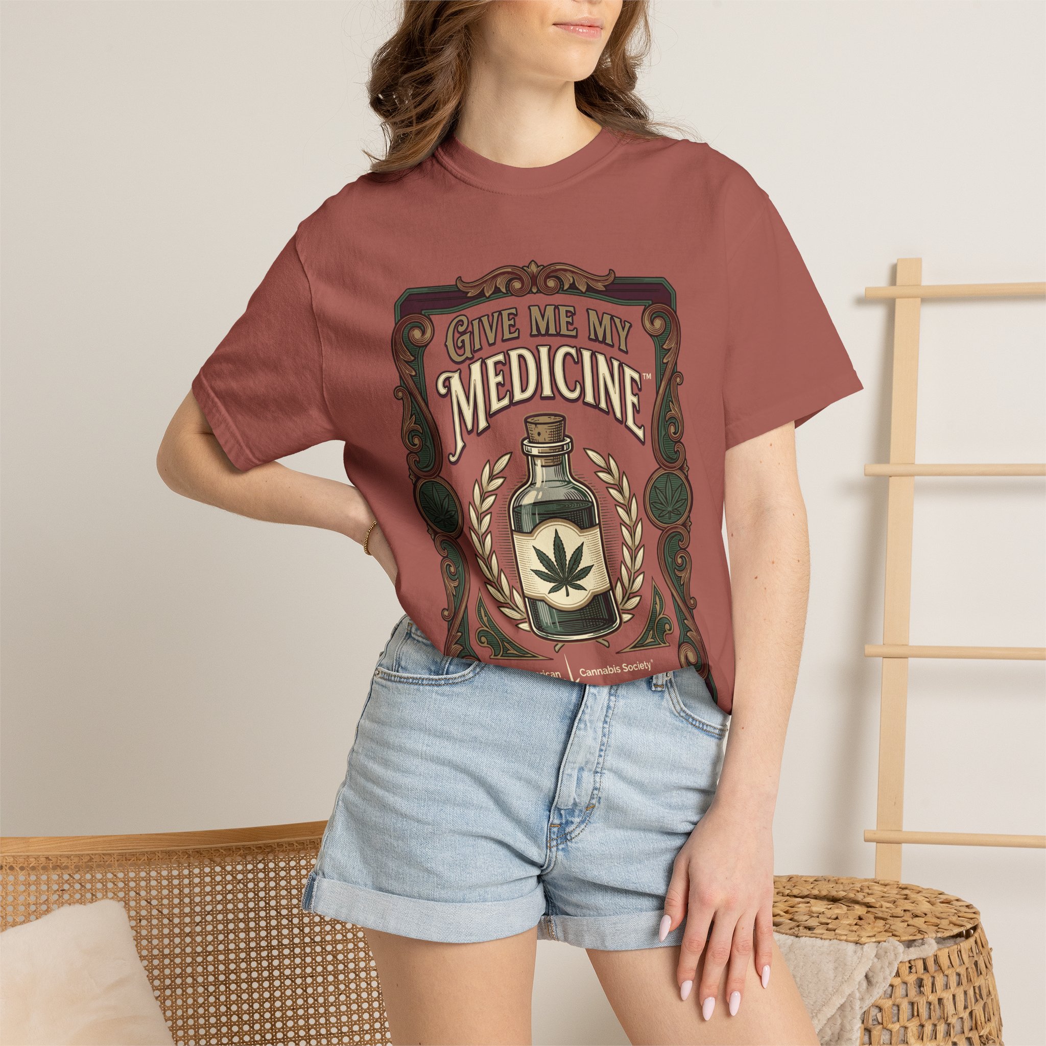 Give Me My Medicine™ T-Shirt — Vintage Cannabis Bottle Graphic Tee - Image 60