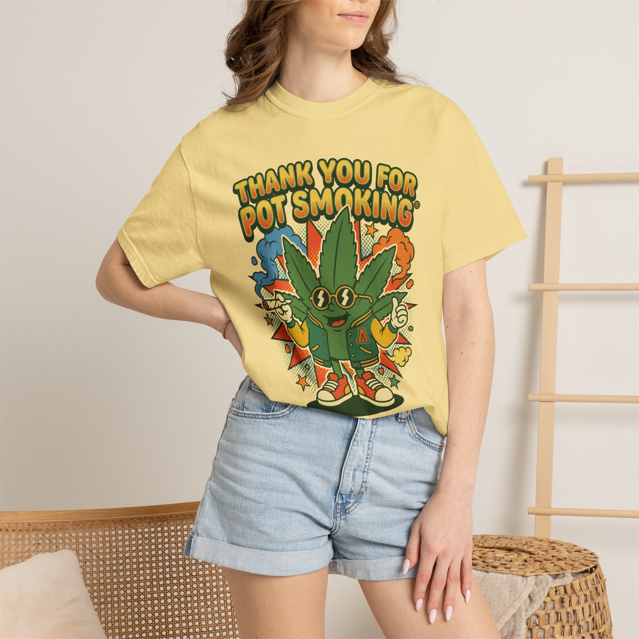 Thank You For Pot Smoking® Retro Cartoon T-Shirt - Image 16