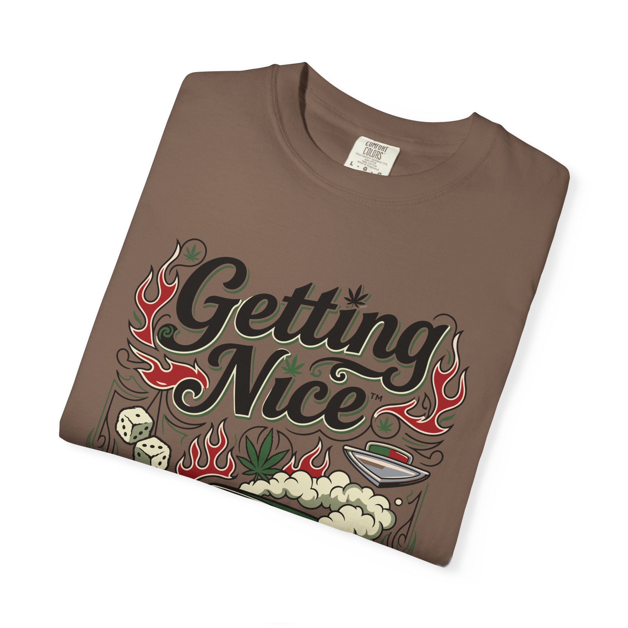 Getting Nice™ Lowrider T-Shirt — Cannabis Car Culture Graphic Tee - Image 27