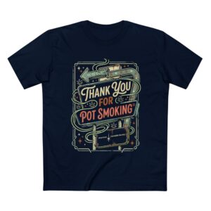 Thank You for Pot Smoking T-Shirt – Retro Cannabis Graphic Tee