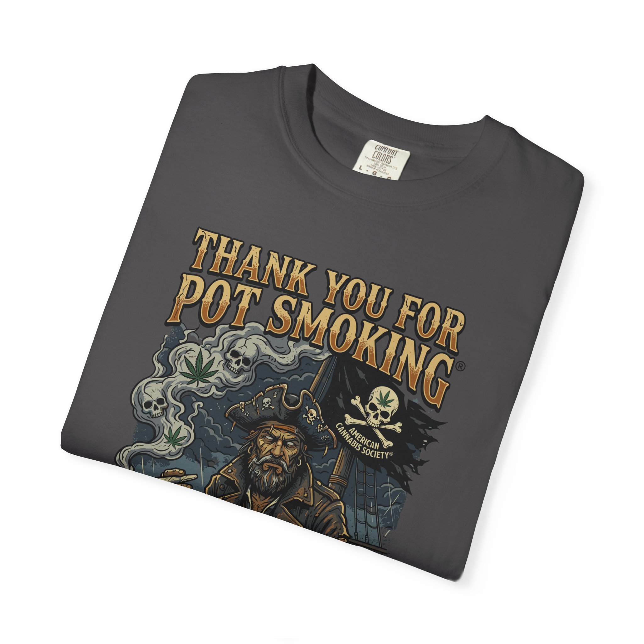 Thank You For Pot Smoking® Vintage Pirate Graphic T-Shirt - Image 39