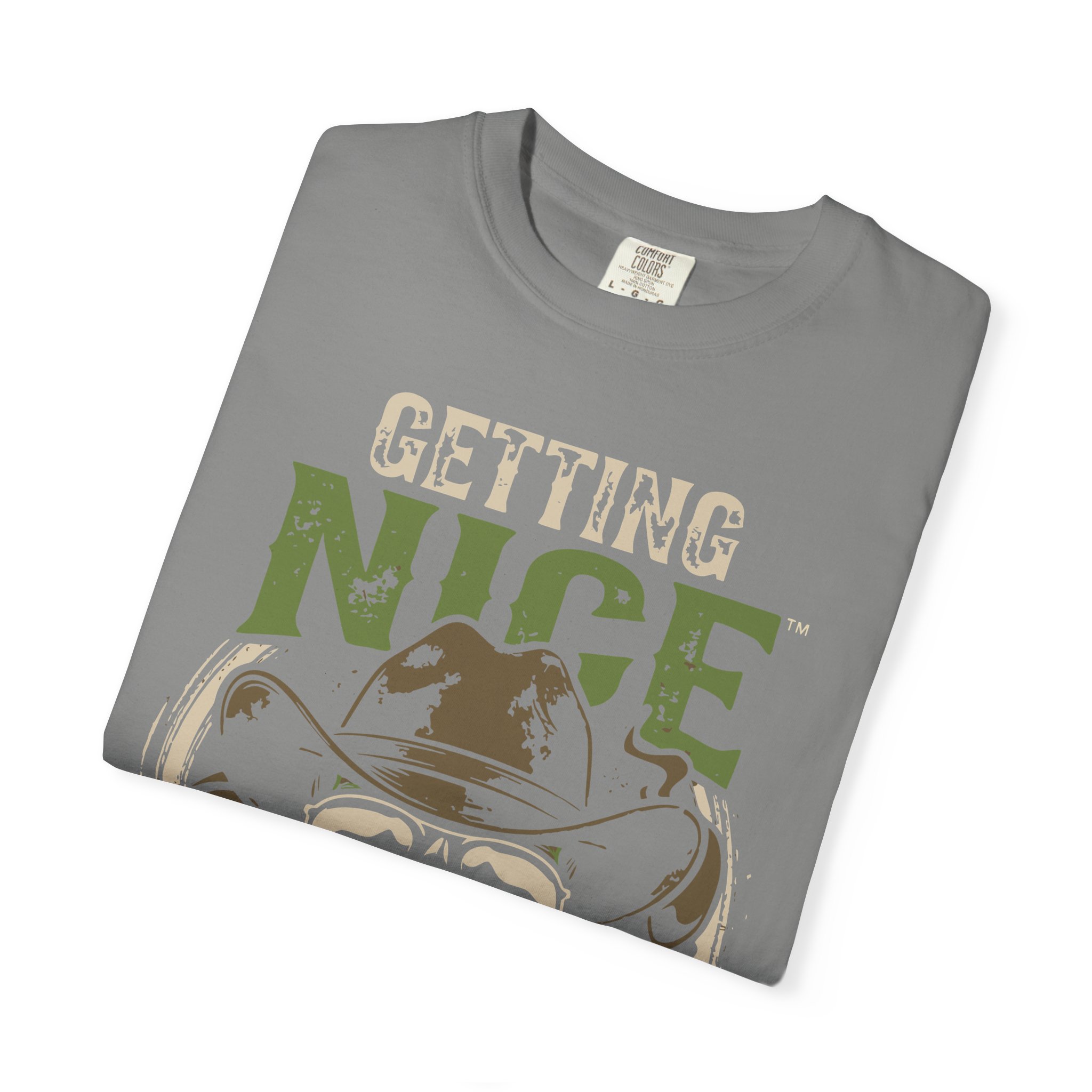 Getting Nice Skull Cowboy T-Shirt — Retro Western Graphic Tee - Image 43