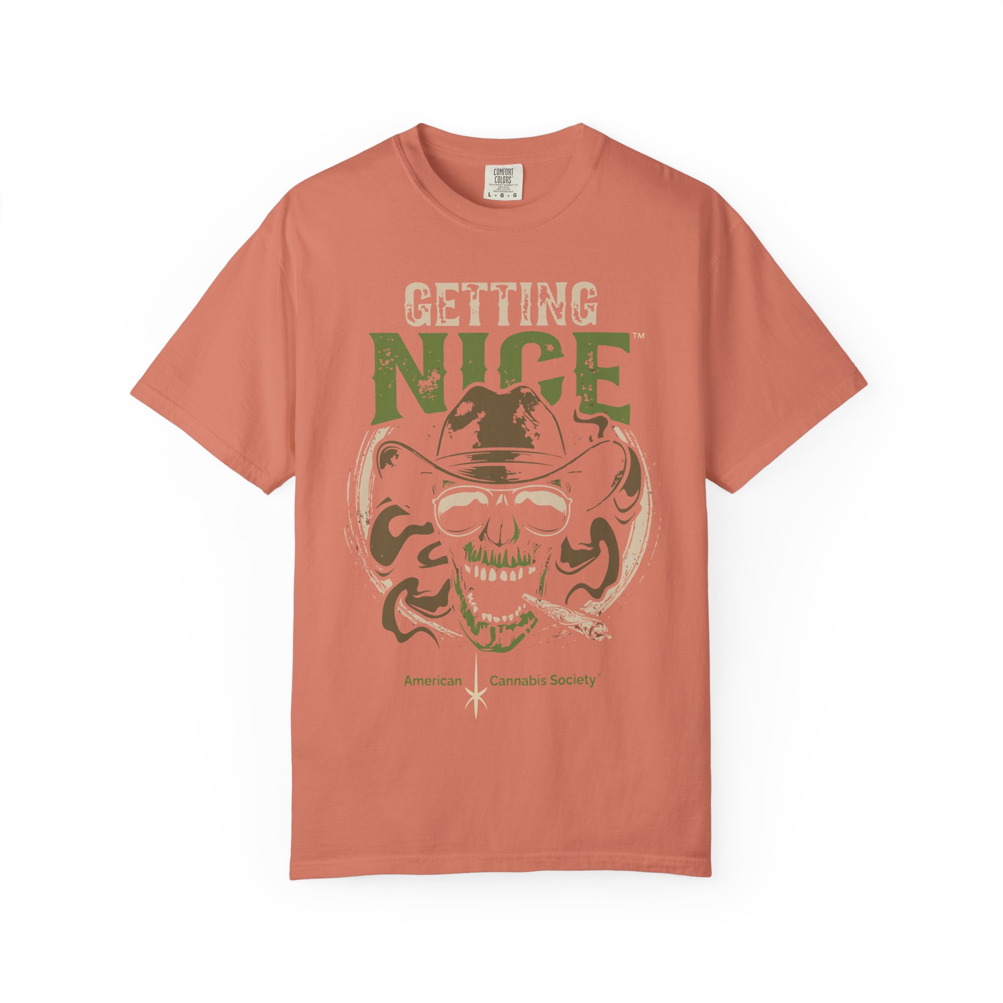 Getting Nice Skull Cowboy T-Shirt — Retro Western Graphic Tee - Image 5
