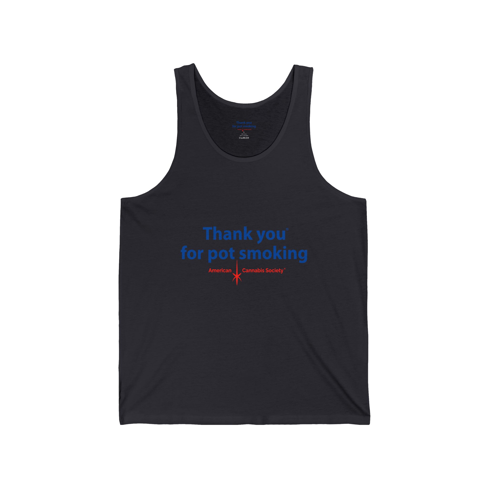 Thank You for Pot Smoking® Jersey Tank | ACS® Approved | THC Factor - Image 7