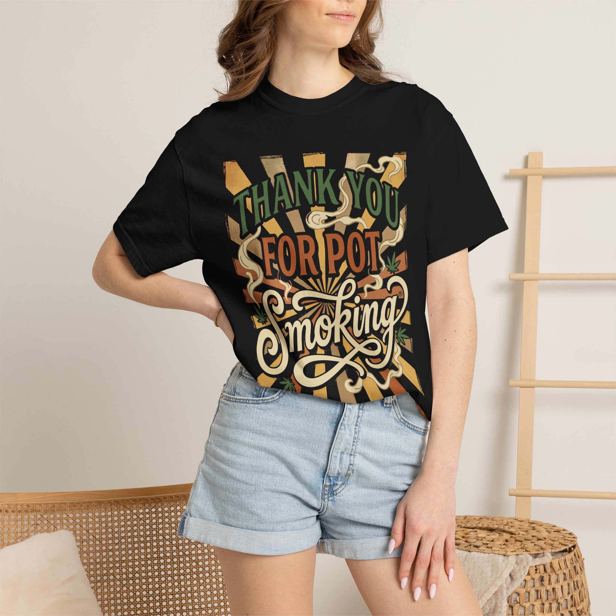 Thank You For Pot Smoking® T-Shirt — Vintage Cannabis Graphic Tee - Image 52