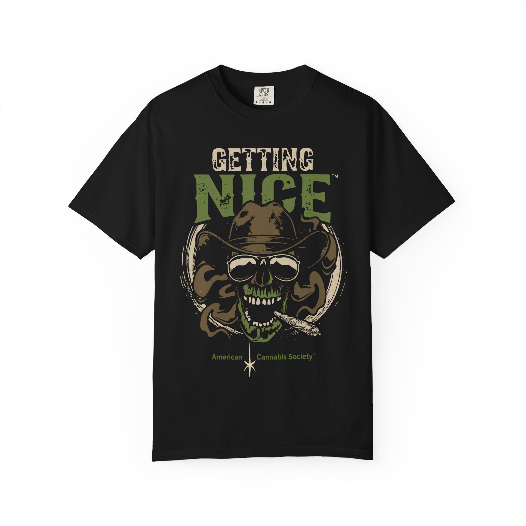 Getting Nice Skull Cowboy T-Shirt — Retro Western Graphic Tee - Image 49